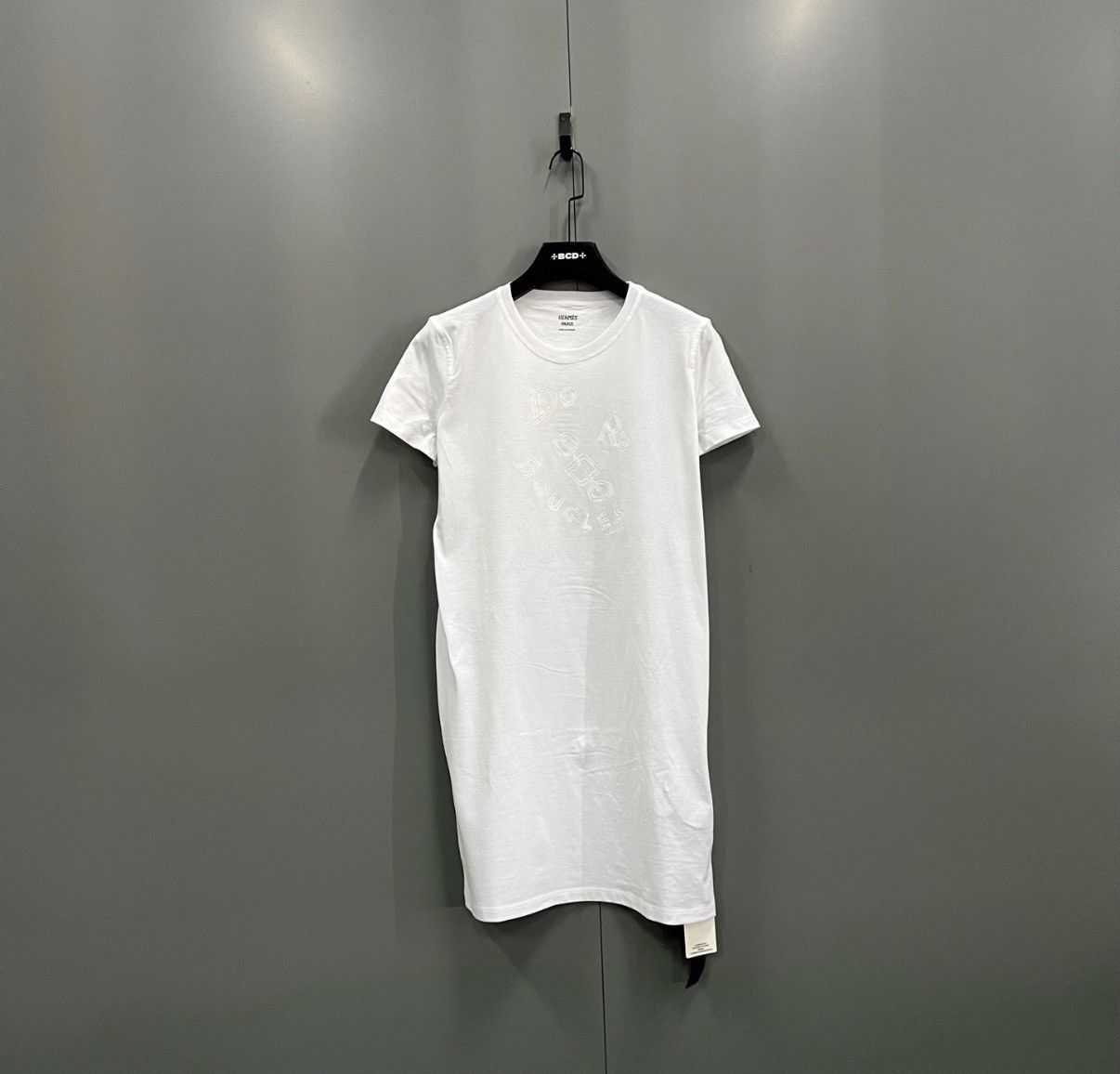 Hermes Hermès White Letter Print Dress J41 Size M / US 6-8 / IT 42-44 - 1 Thumbnail