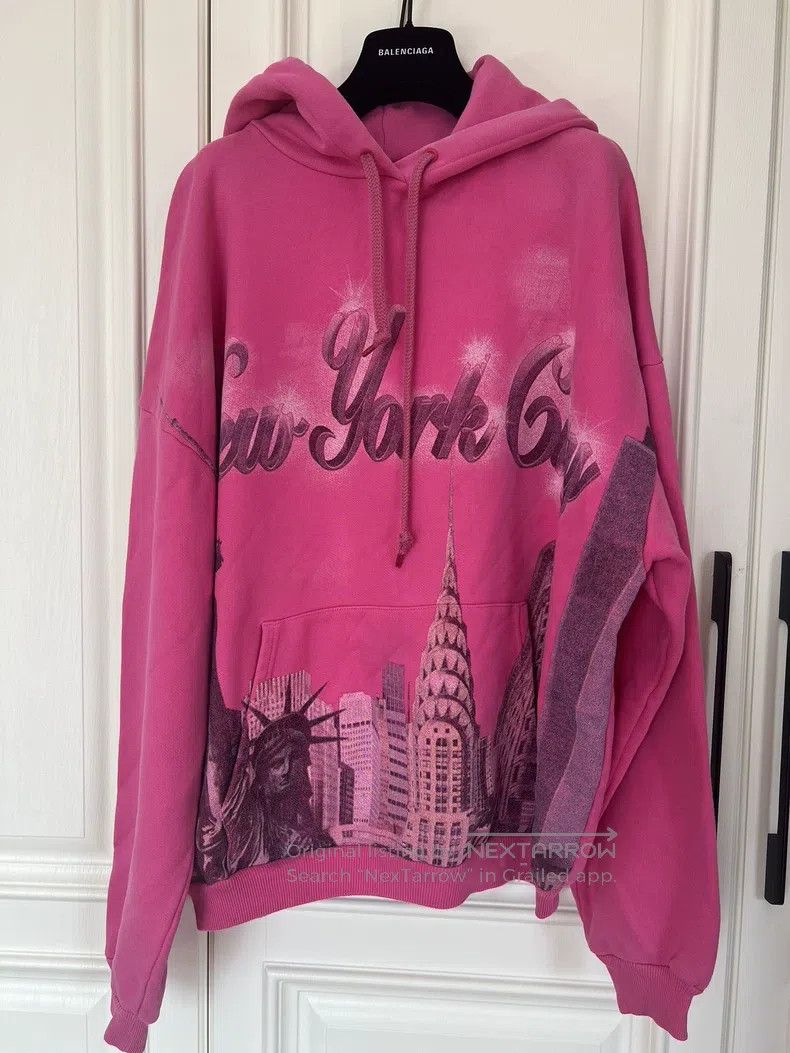 Balenciaga Balenciaga Pink hooded hoodie Size US XS / EU 42 / 0 - 1 Thumbnail