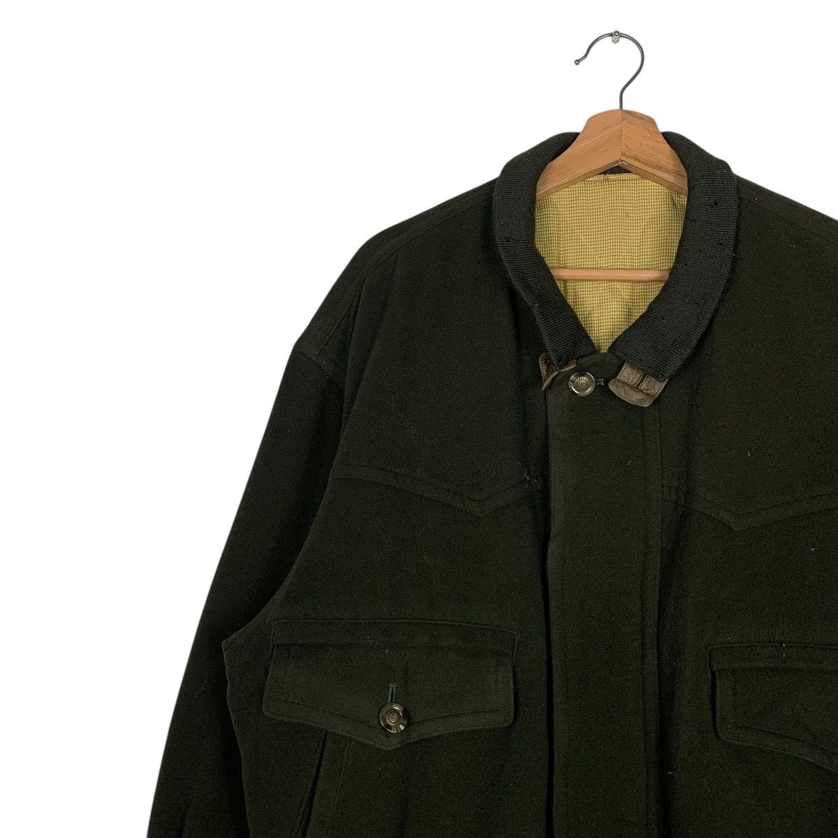 Japanese Brand Borg wool And Cashmere Bomber Jacket Size US M / EU 48-50 / 2 - 6 Thumbnail