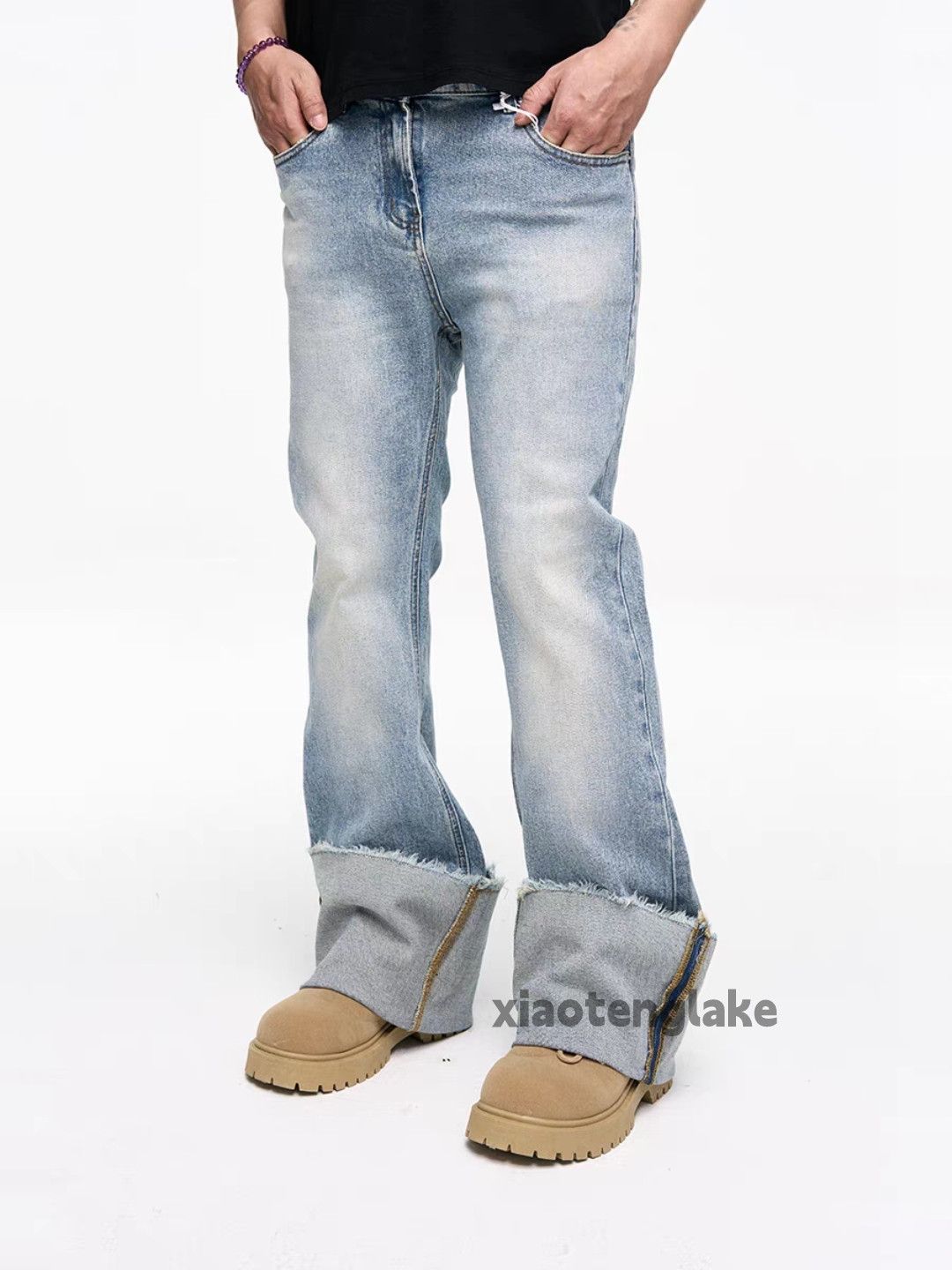 Jean × Vintage Unisex washed faded cleanfit yuppie punk grunge jeans Size US 26 / EU 42 - 1 Thumbnail