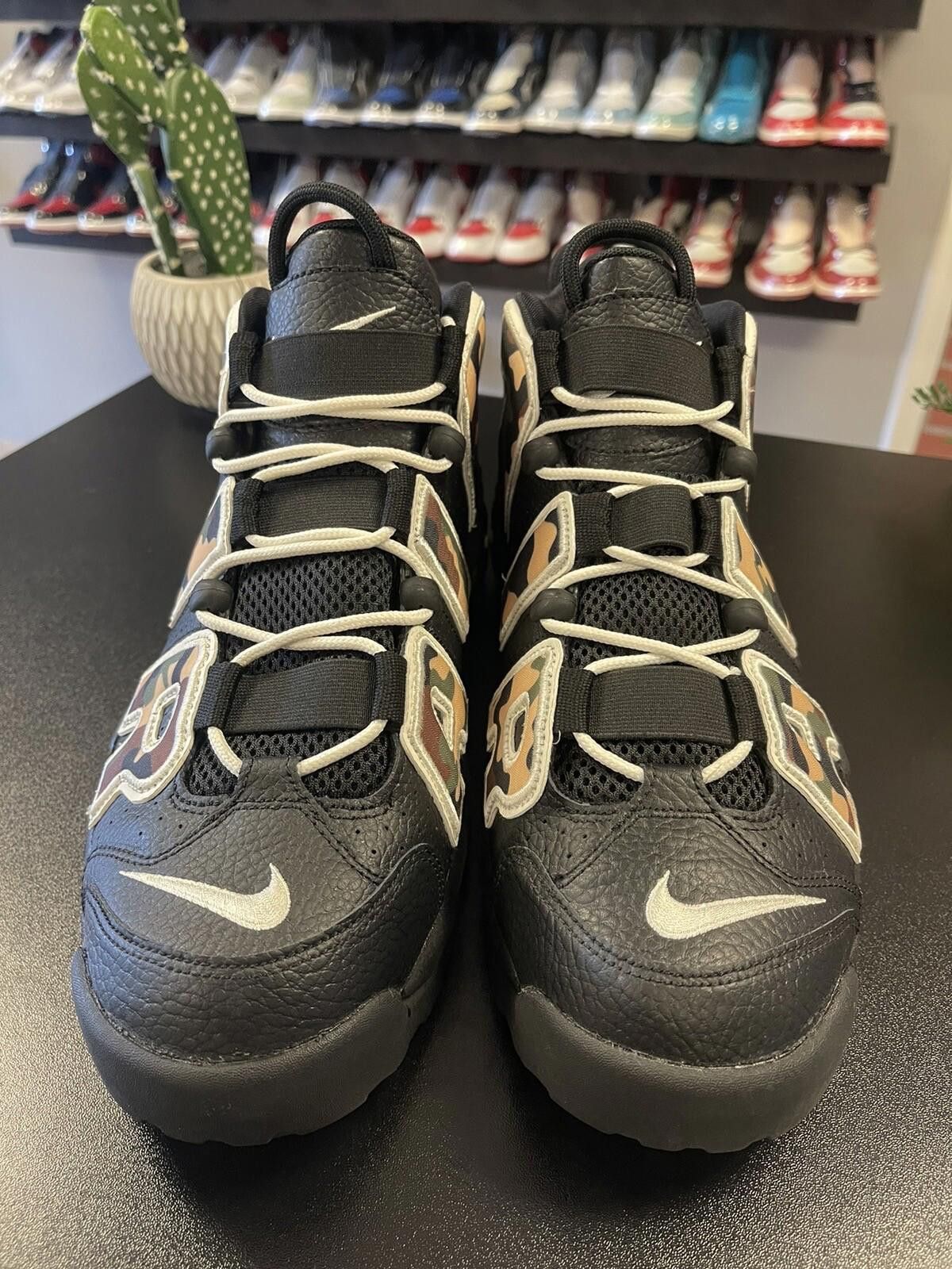 Nike Size 11.5 - Nike Air More Uptempo Camo CJ6122-001 Pippen Size US 11.5 / EU 44-45 - 2 Thumbnail