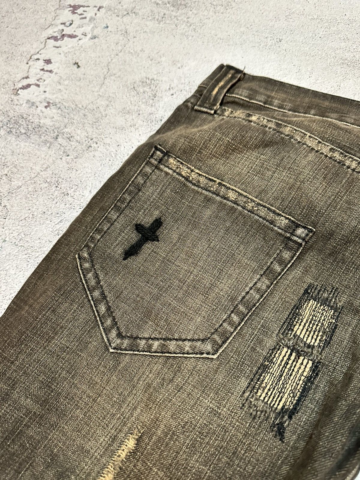 Allsaints × Japanese Brand 90s 🔥🔥 Vintage Allsaints distressed Japanese pants jeans Size 30" / US 8 / IT 44 - 20 Thumbnail