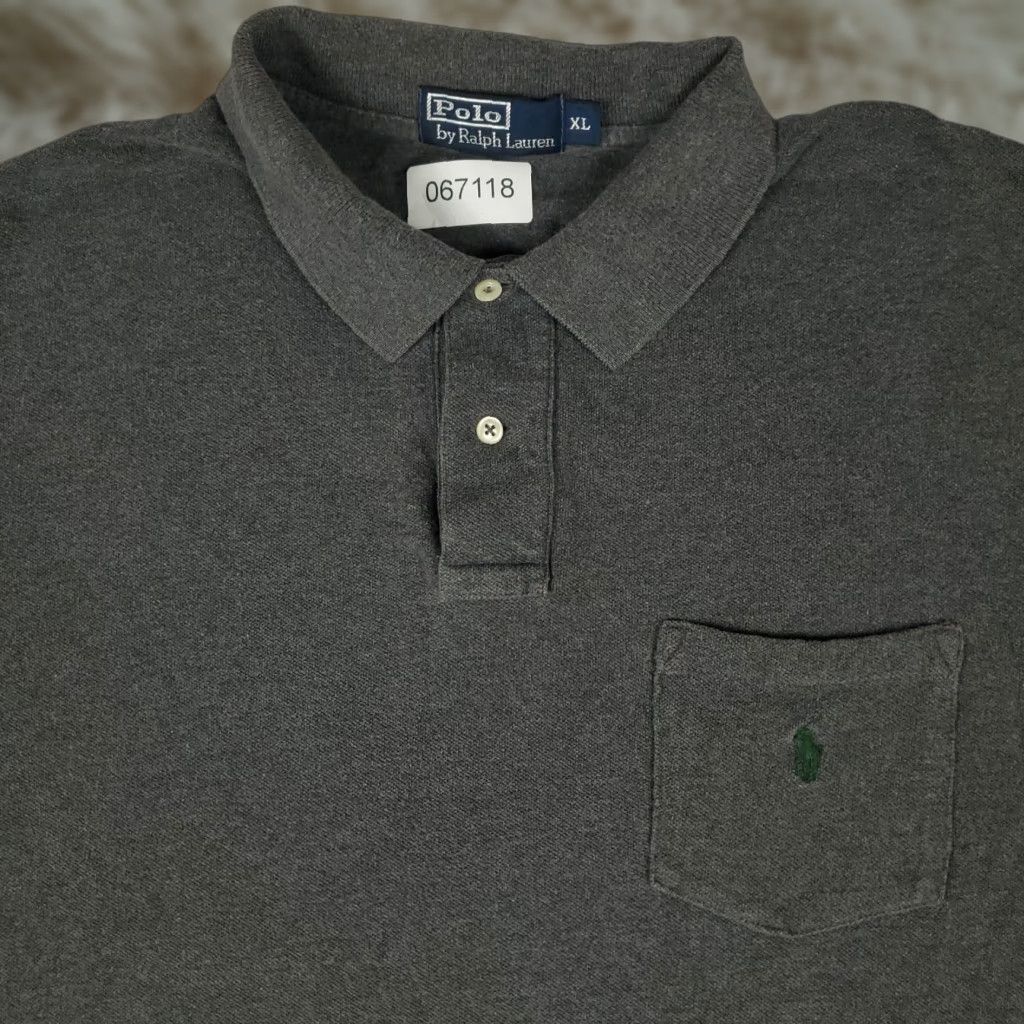 Ralph Lauren Ralph Lauren Polo Shirt Mens XL Gray Pony Casual Short Sleeve Polo Size US XL / EU 56 / 4 - 1 Thumbnail