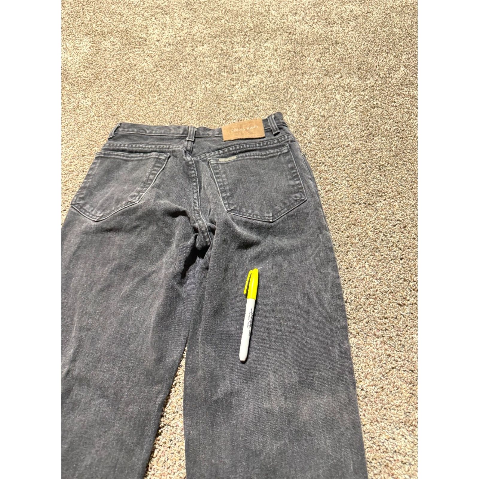 Calvin Klein VINTAGE Calvin Klein Women's Jeans Size 10 Black Denim High Rise Mom 90s Size 32" / US 10 / IT 46 - 4 Thumbnail