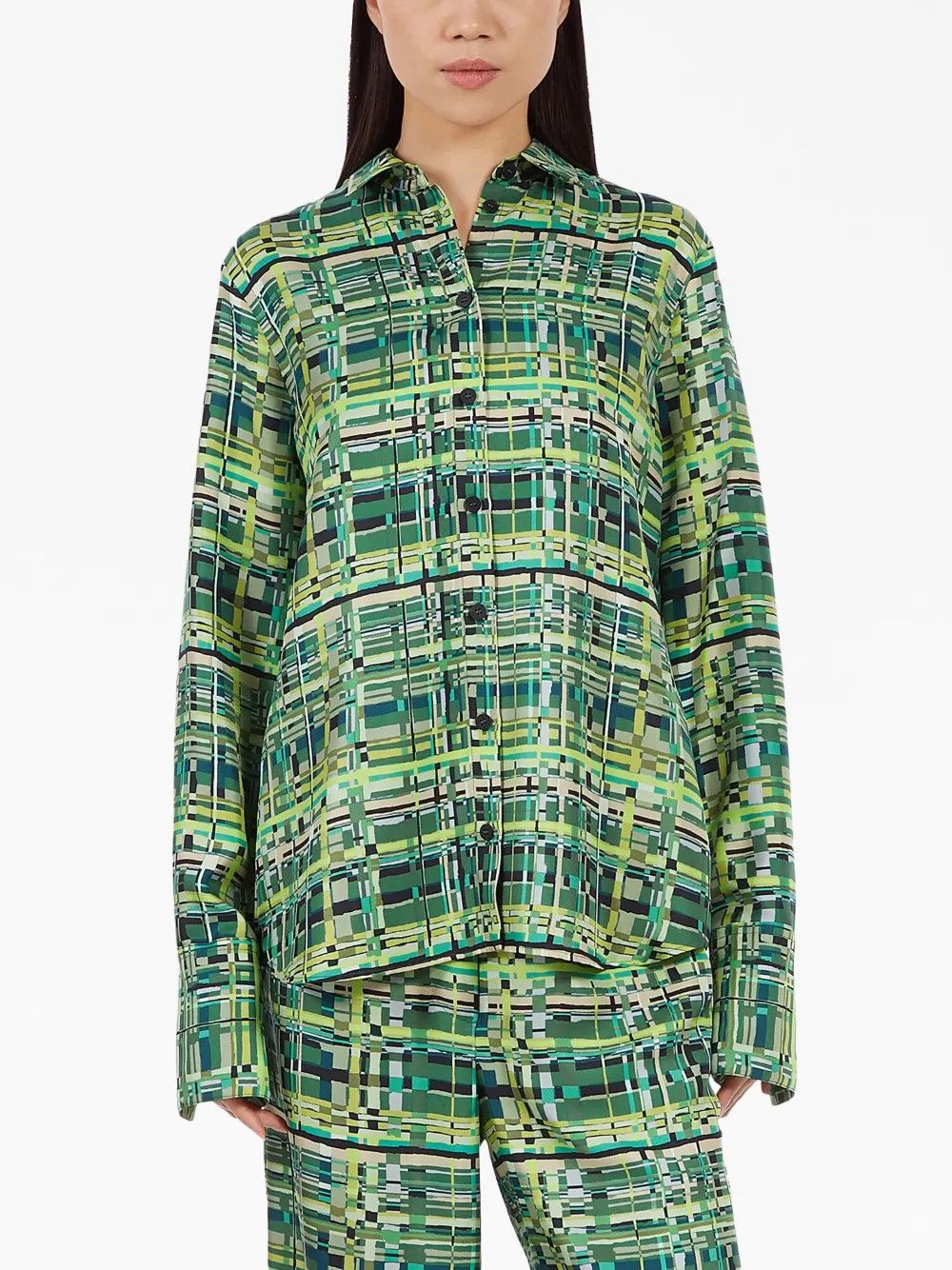 Salvatore Ferragamo o1y0426 Patterned Shirt in Multicolor Size L / US 10 / IT 46 - 3 Thumbnail