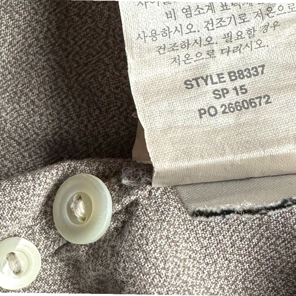 J.Crew VINTAGE? No. J.CREW Button-Down Long Sleeve Gray Casual Shirt Mens Large Cotton Pocket B8337 Size US L / EU 52-54 / 3 - 7 Thumbnail