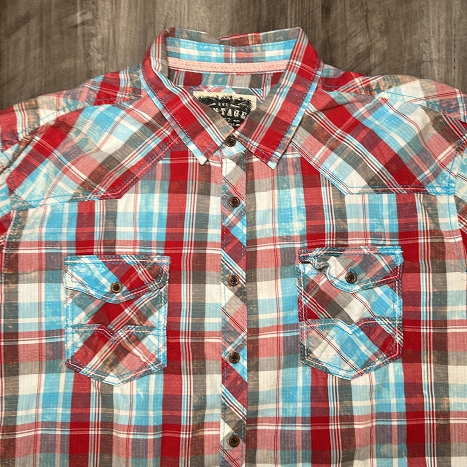 BKE BKE Vintage Athletic Fit Long Sleeve Button Down - XL Size US XL / EU 56 / 4 - 6 Thumbnail