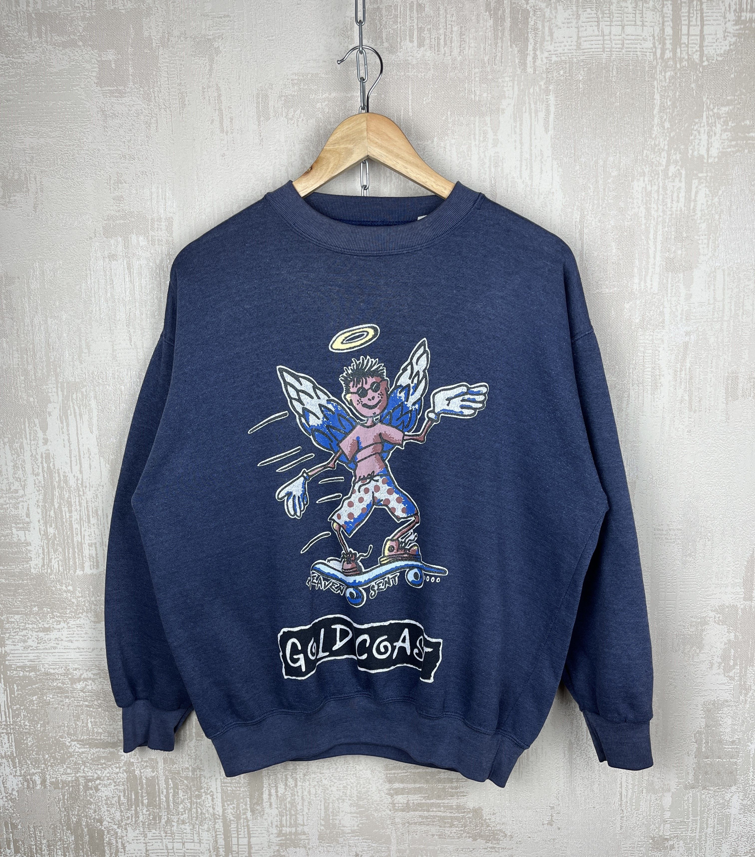 Hook-Ups Vintage Gold Coast Heaven Sent Skate Sweatshirt Size US S / EU 44-46 / 1 - 1 Thumbnail