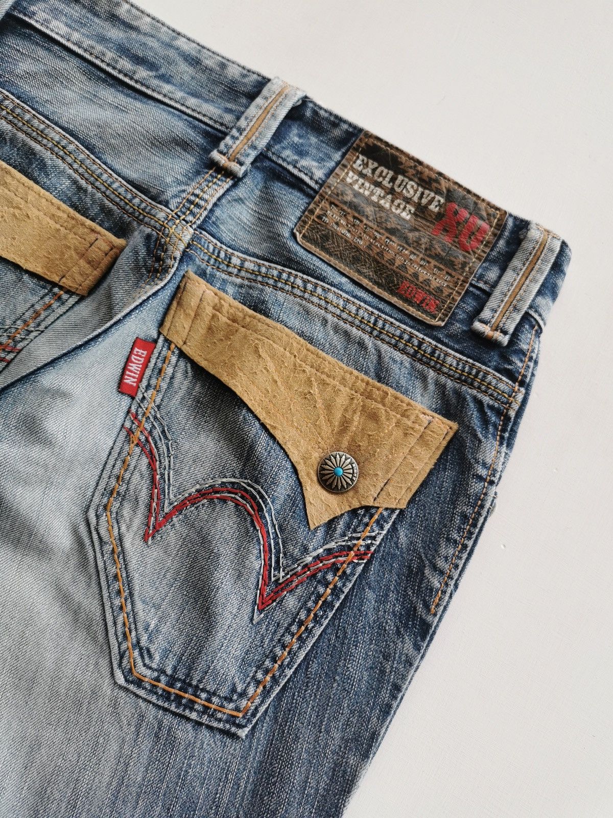 Edwin Edwin 441XVS Bootcut Distressed Jeans Size US 29 - 7 Thumbnail