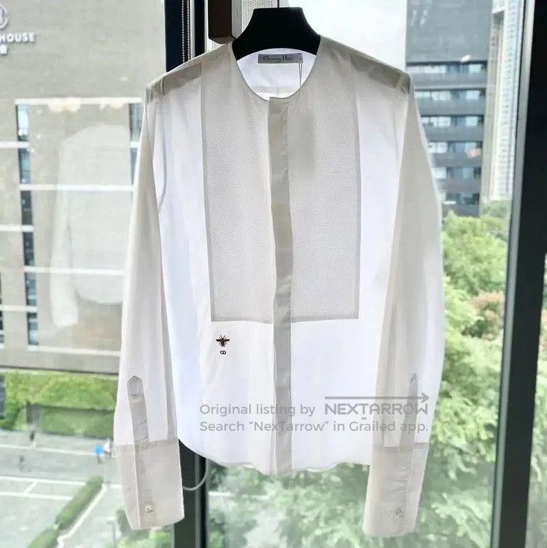 Dior Dior White Cotton Women's Shirt . Size XXS / US 00 / IT 34 - 1 Thumbnail