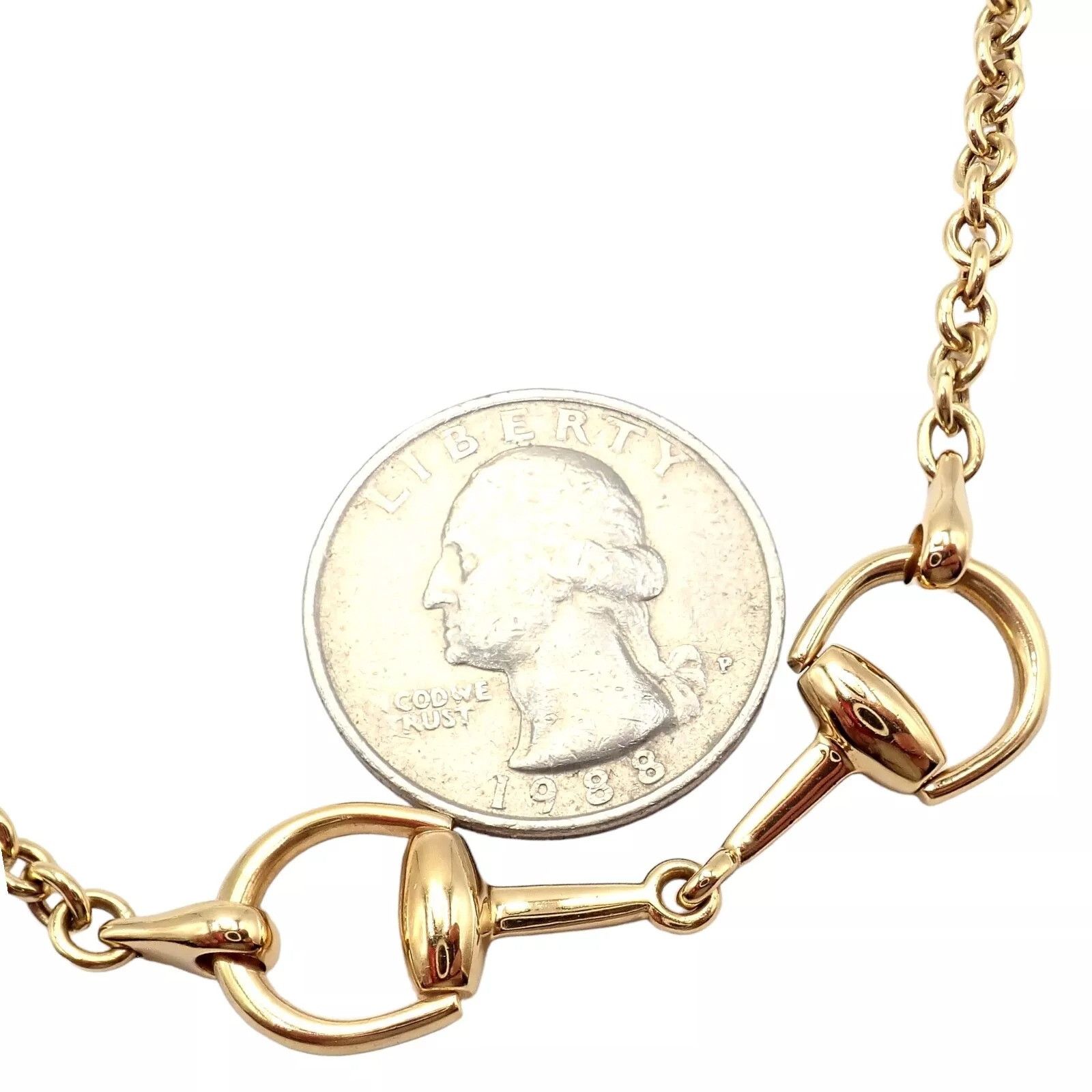 Gucci Gucci 18k Yellow Gold 34.5" Long Chain Sautoir Necklace Size ONE SIZE - 8 Thumbnail