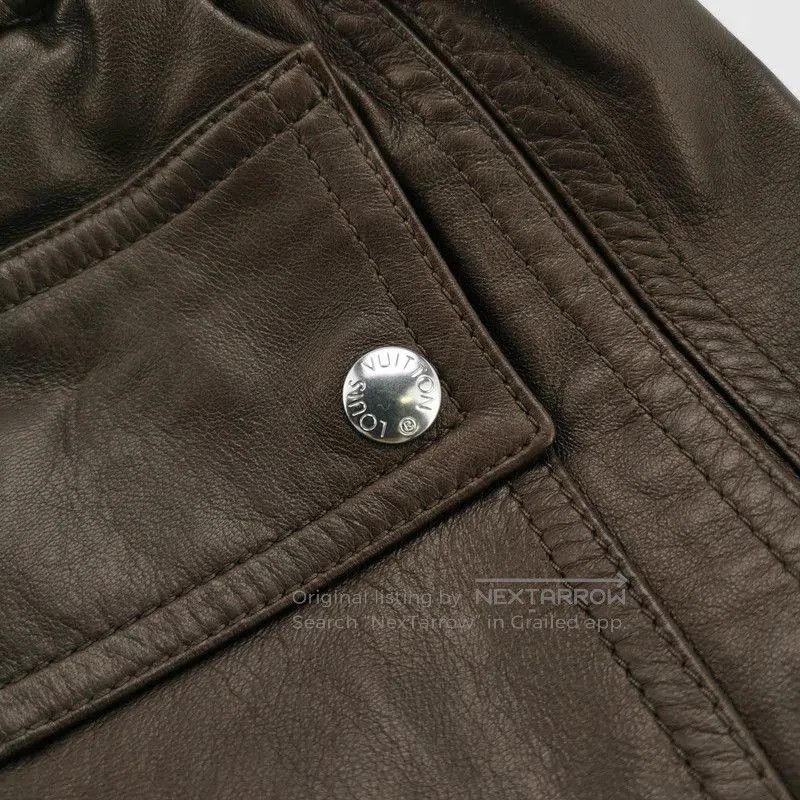 Louis Vuitton Louis Vuitton Colors Zip-Up Leather Shorts. Size US 34 / EU 50 - 4 Thumbnail