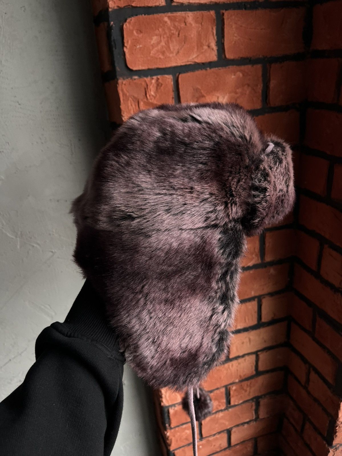 Japanese Brand × Vintage Vintage Crazy Y2k Mohair Fuzzy Hat Ushanka Punk Size ONE SIZE - 3 Thumbnail