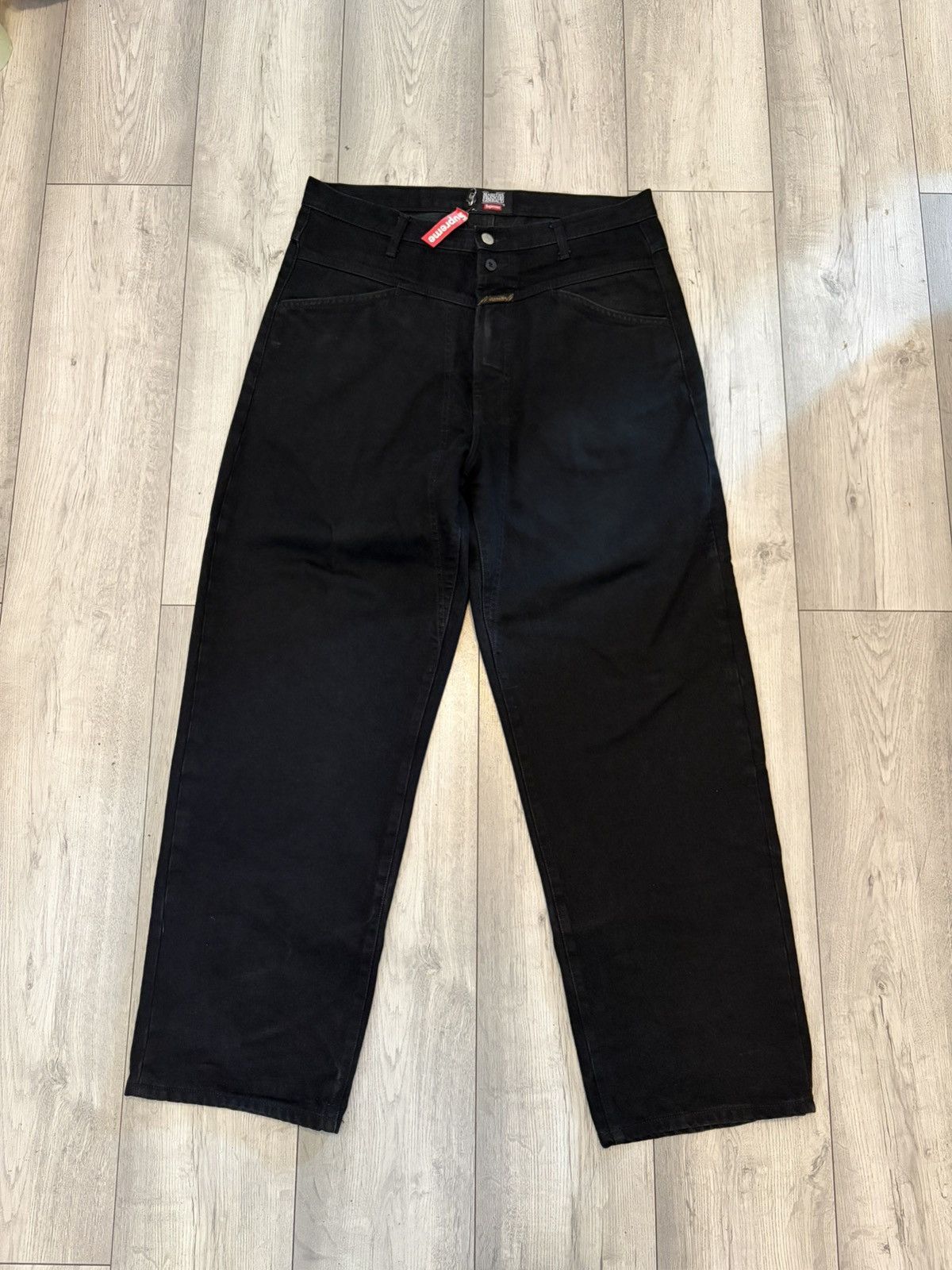 Supreme Supreme x Marithe + Francois Girbaud X-Seam Baggy Jean Black Size US 32 / EU 48 - 1 Thumbnail