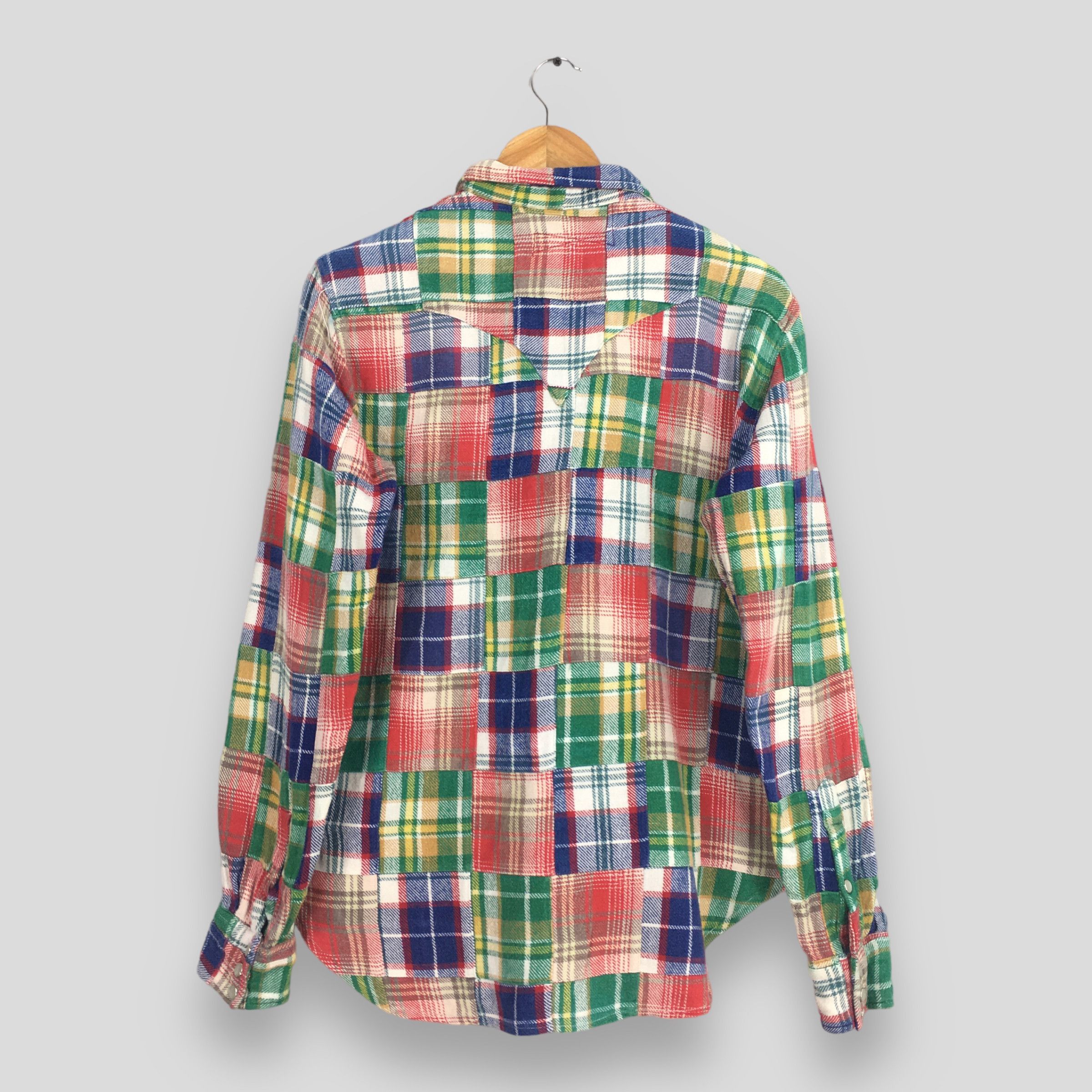 Flannel × Vintage Vintage Patchwork Tartan Flannel Shirt Medium Size US M / EU 48-50 / 2 - 7 Thumbnail