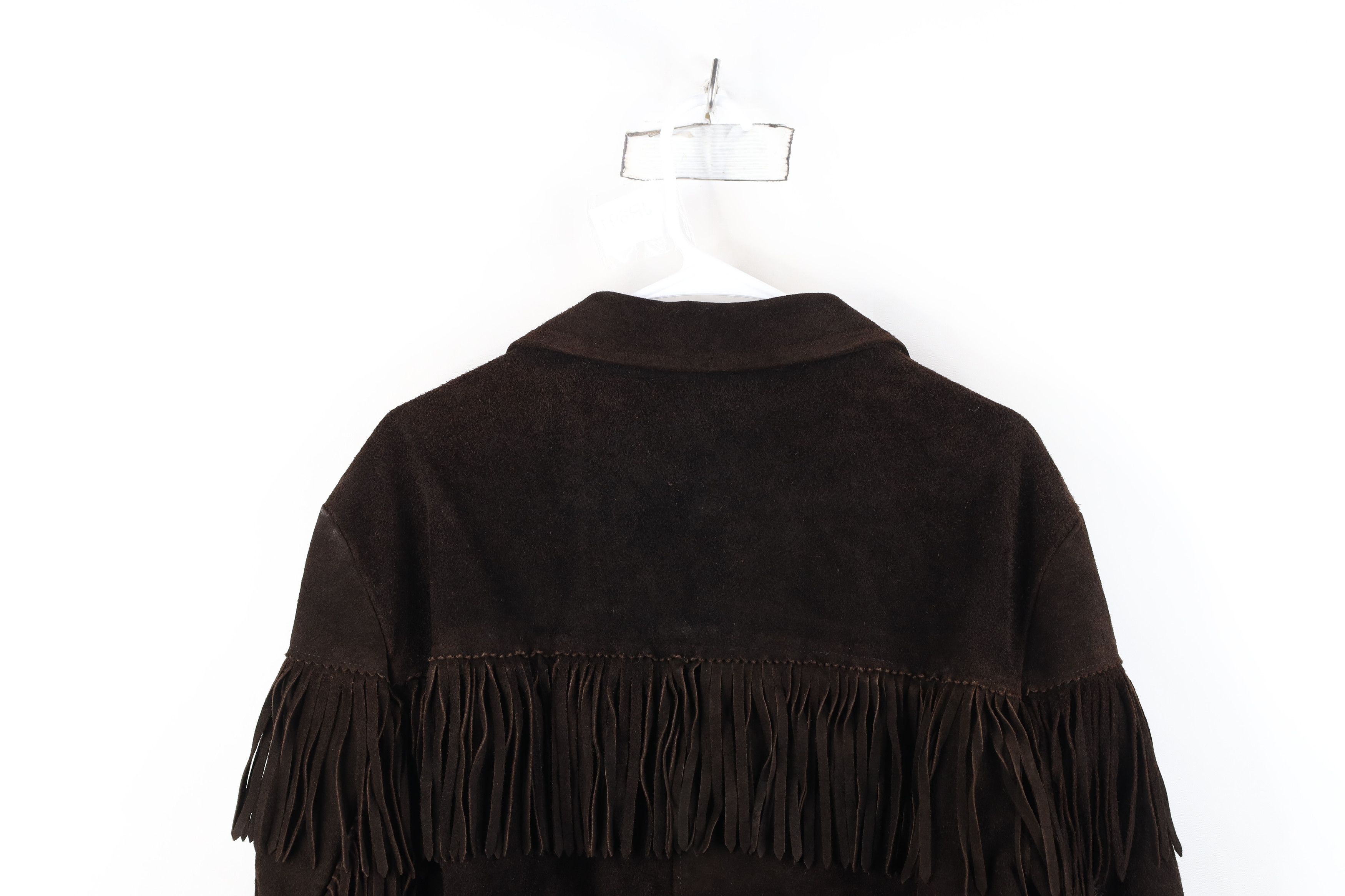 Vintage Vintage 70s Skaggerac Hippie Fringed Suede Leather Jacket Size US XL / EU 56 / 4 - 15 Thumbnail