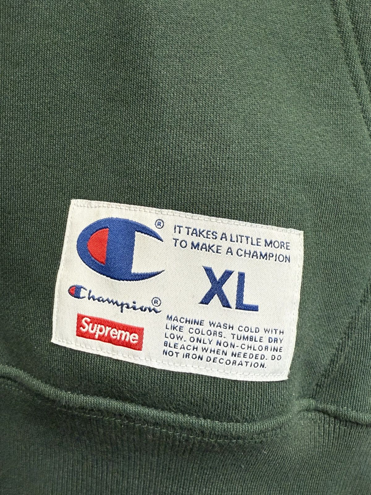Champion × Supreme SUPREME X CHAMPION HOODIE ARC LOGO ZIP UP SIZE XL Size US XL / EU 56 / 4 - 4 Thumbnail