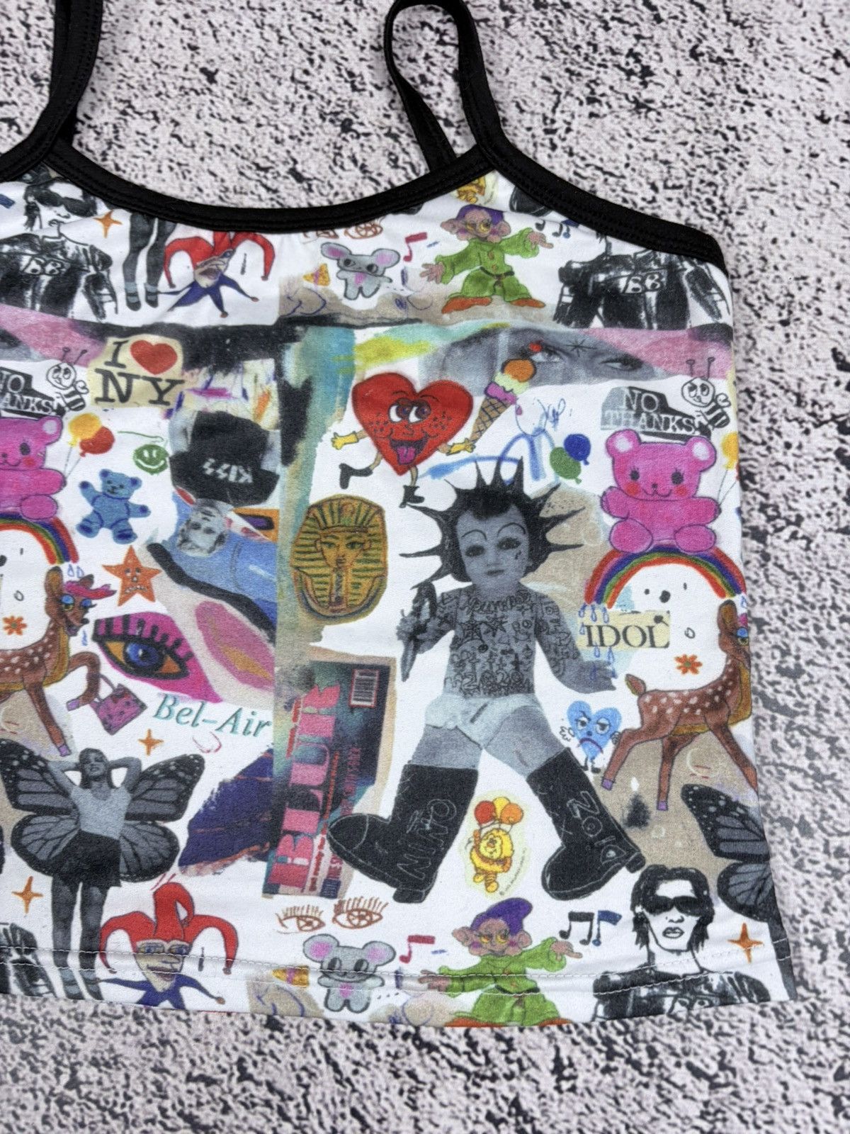Japanese Brand Cyber Y2K Graphic Tank Top Punk Grunge All Over Print Tee Size L / US 10 / IT 46 - 3 Thumbnail