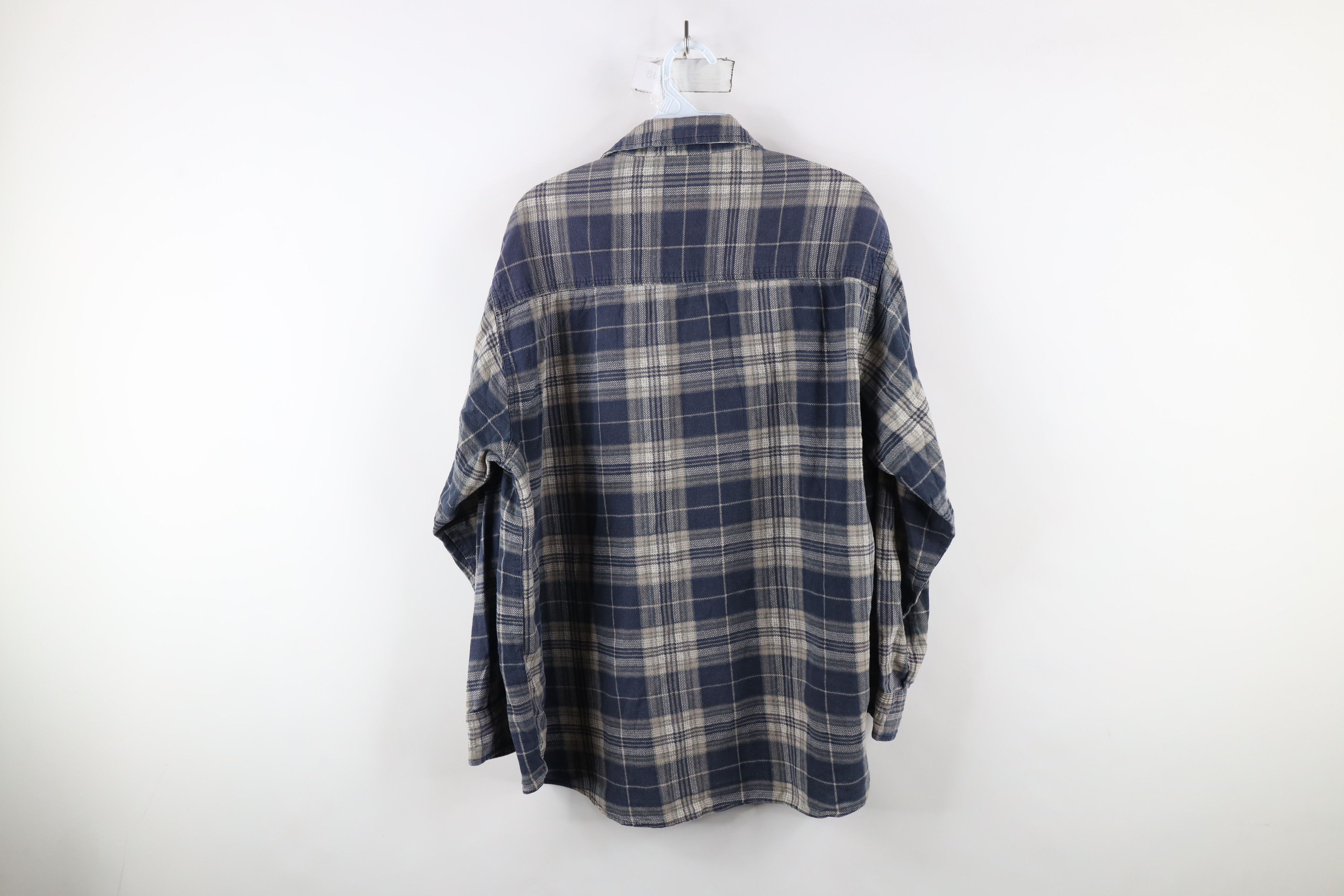 Vintage Vintage 90s Streetwear Collared Flannel Button Shirt Plaid Size US XL / EU 56 / 4 - 9 Thumbnail
