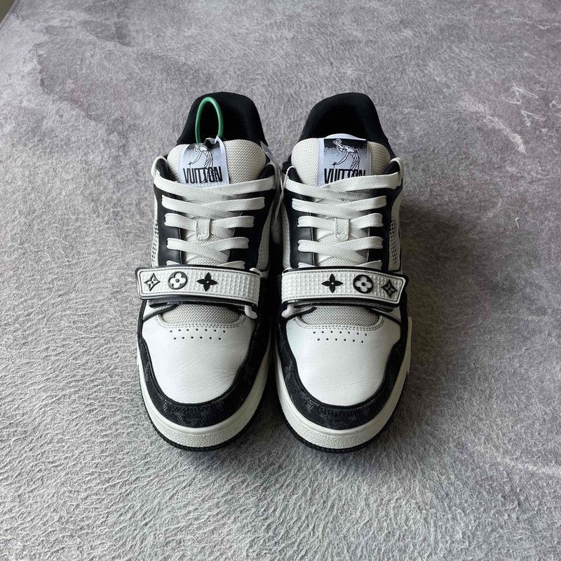 Louis Vuitton Louis Vuitton Trainer Leather Low Top Sneakers -2508 Size US 8 / IT 38 - 2 Thumbnail