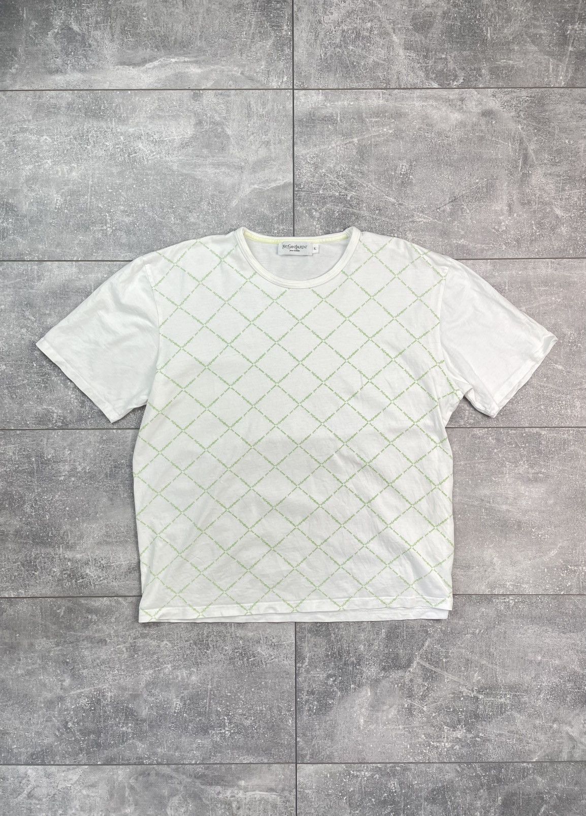 Yves Saint Laurent Yves Saint Laurent Monogram T-shirt Vintage Size US XL / EU 56 / 4 - 1 Thumbnail