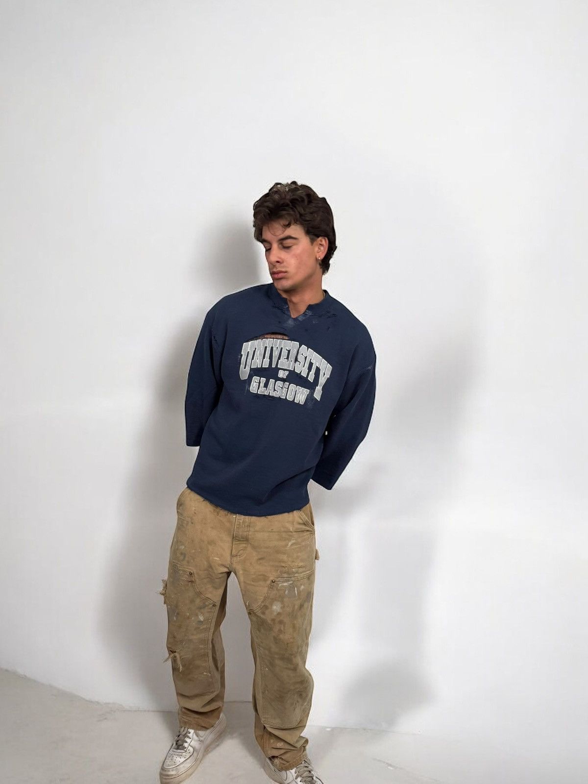 Vintage Vintage Thrashed Glasgow U Sweater Size US M / EU 48-50 / 2 - 6 Thumbnail