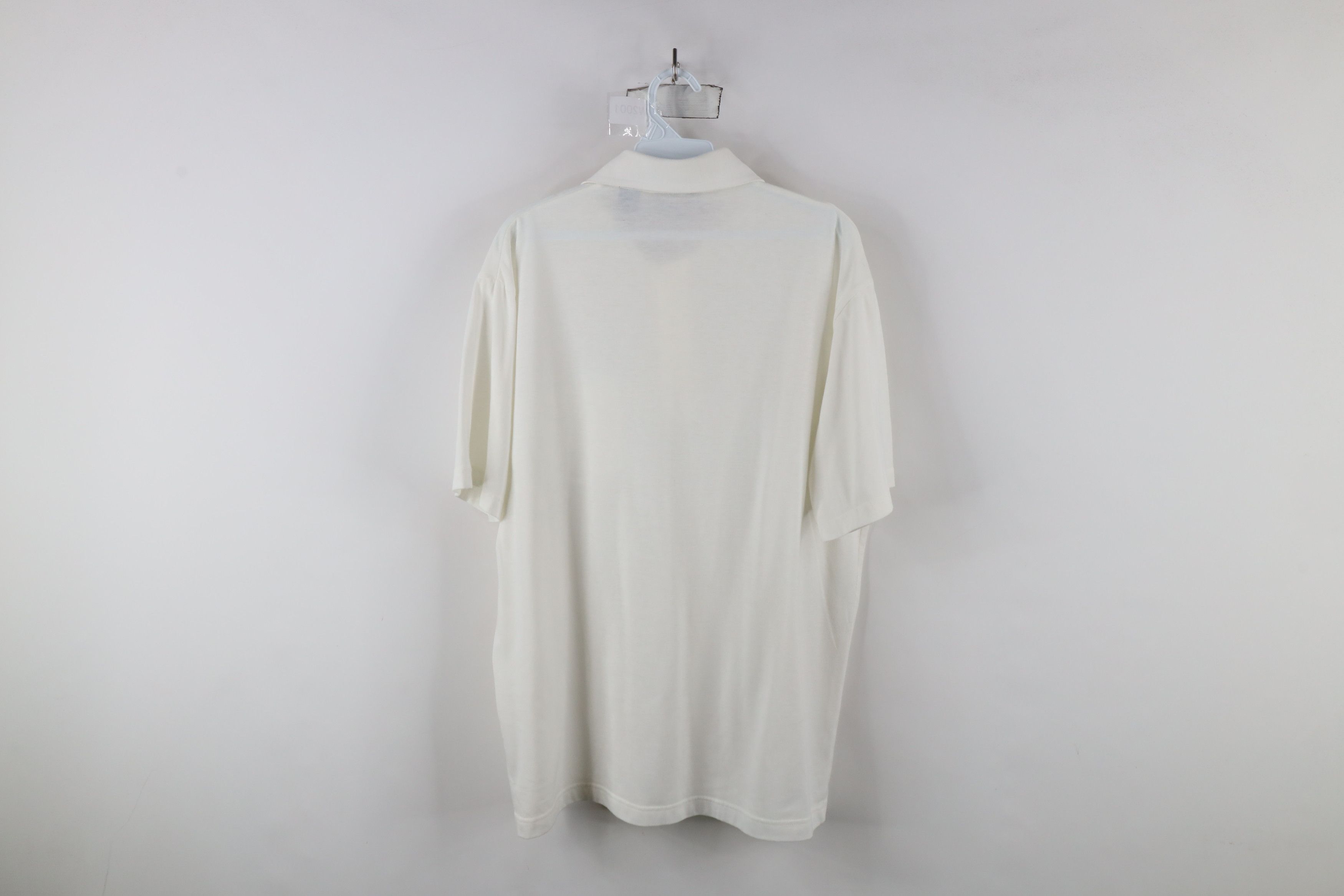 Vintage Vintage 90s Streetwear Knit Collared Golf Polo Shirt White Size US L / EU 52-54 / 3 - 9 Thumbnail