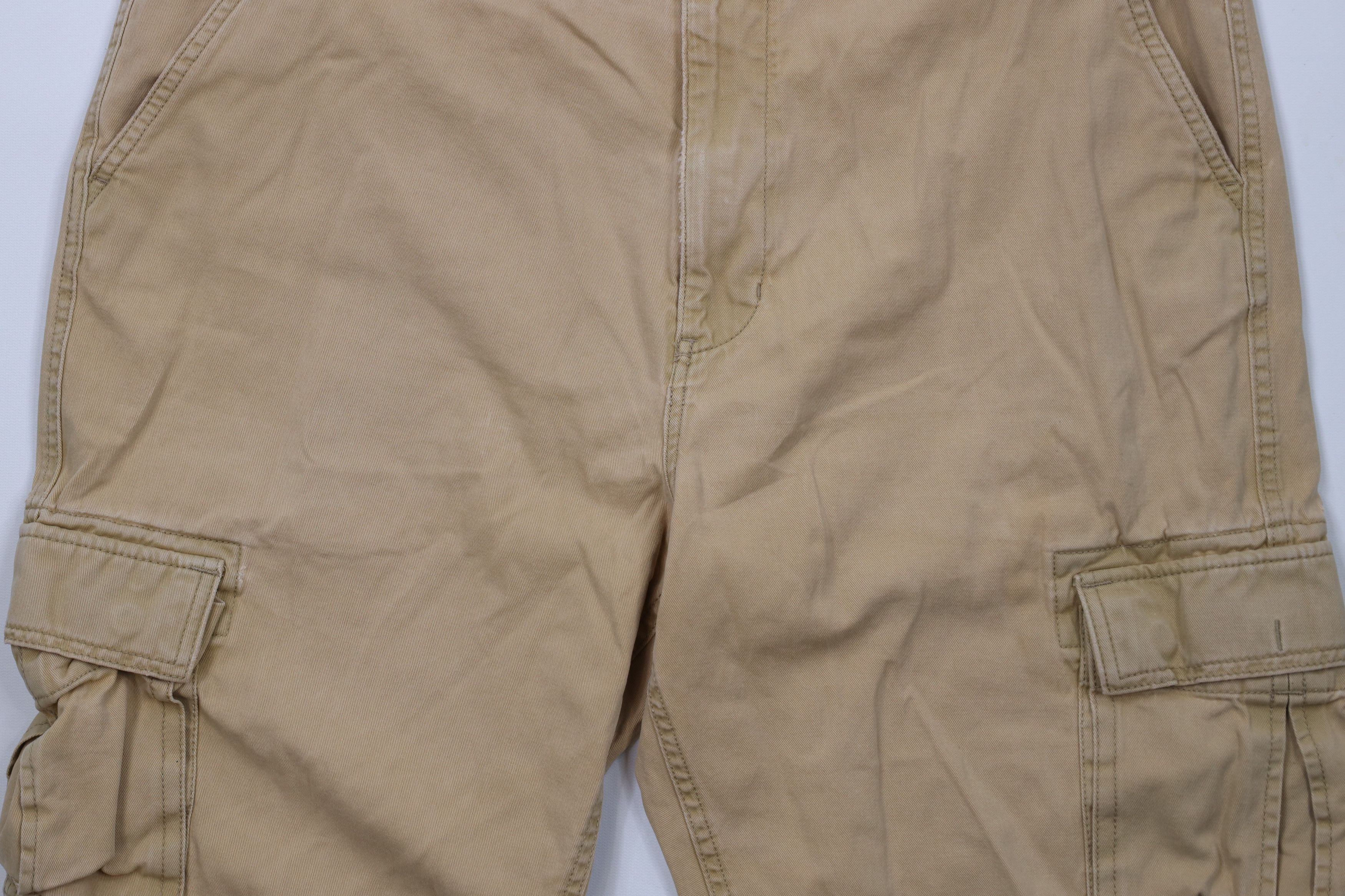 Eddie Bauer × Vintage Vintage Y2K Eddie Bauer Cargo Shorts Beige Cotton Size US 40 / EU 56 - 3 Thumbnail