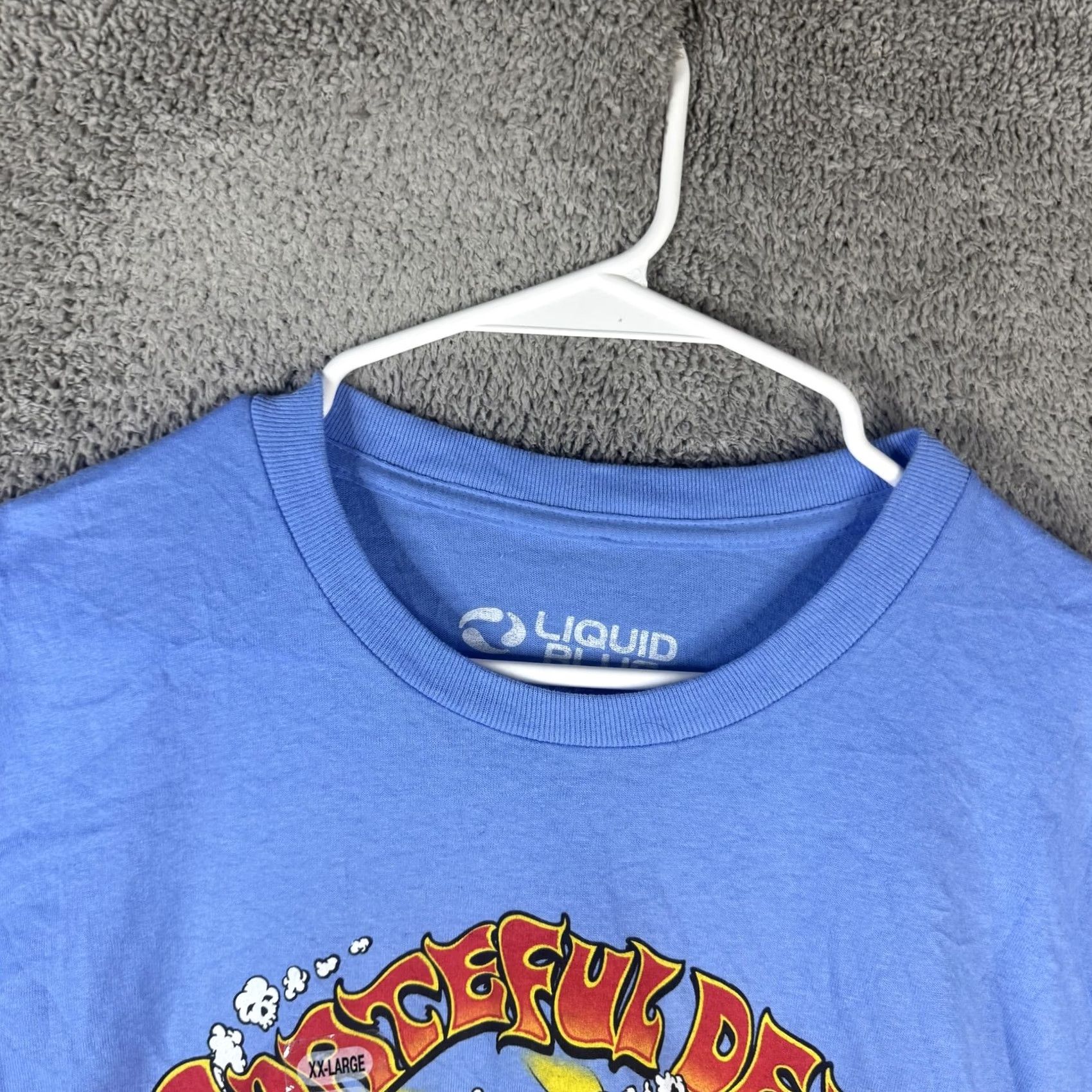 Liquid Blue VINTAGE Liquid Blue Grateful Dead Shirt Mens 2XL Blue Summer Tour Band Music Graphic Tee Size US XXL / EU 58 / 5 - 6 Thumbnail