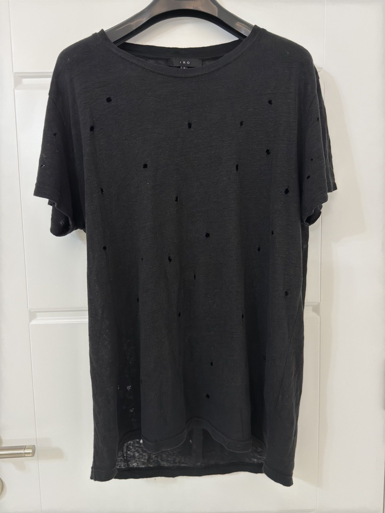 Iro Distressed linen t-shirt Size US S / EU 44-46 / 1 - 1 Thumbnail