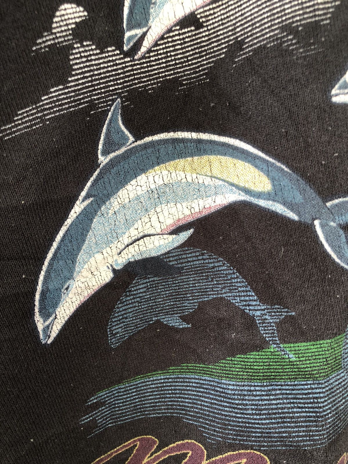 Japanese Brand × Vintage 💥Vintage 90s💥Myrtle Beach Dolphins Mirror Printed Sweatshirt Size US XL / EU 56 / 4 - 17 Thumbnail