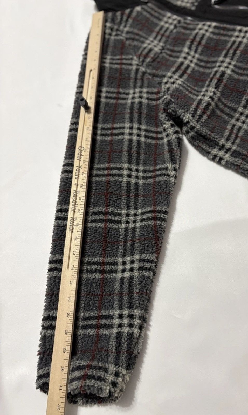 Burberry BURBERRY Dorian Check Fleece Jacket XL Dark Charcoal Size US XL / EU 56 / 4 - 6 Thumbnail