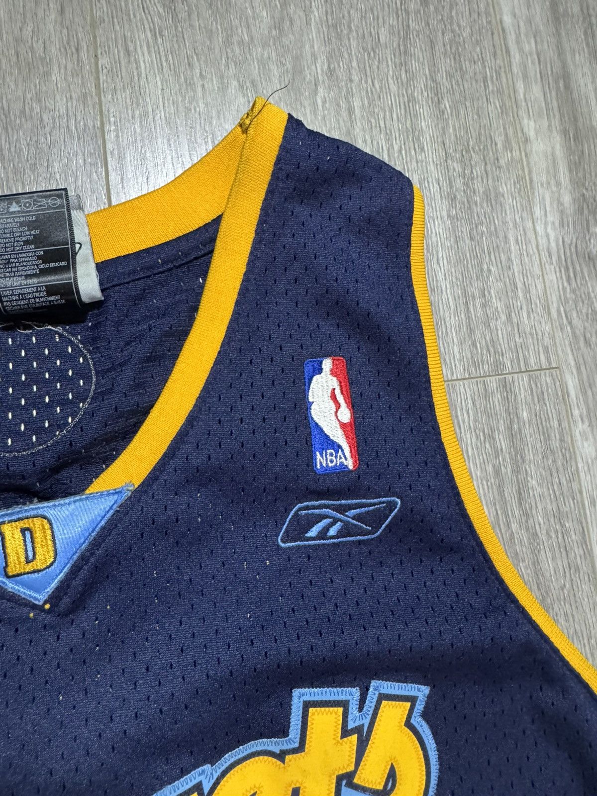 NBA × Reebok × Vintage Carmelo Anthony Denver Nuggets Jersey Swingman Alt NBA Blue Size US XL / EU 56 / 4 - 4 Thumbnail