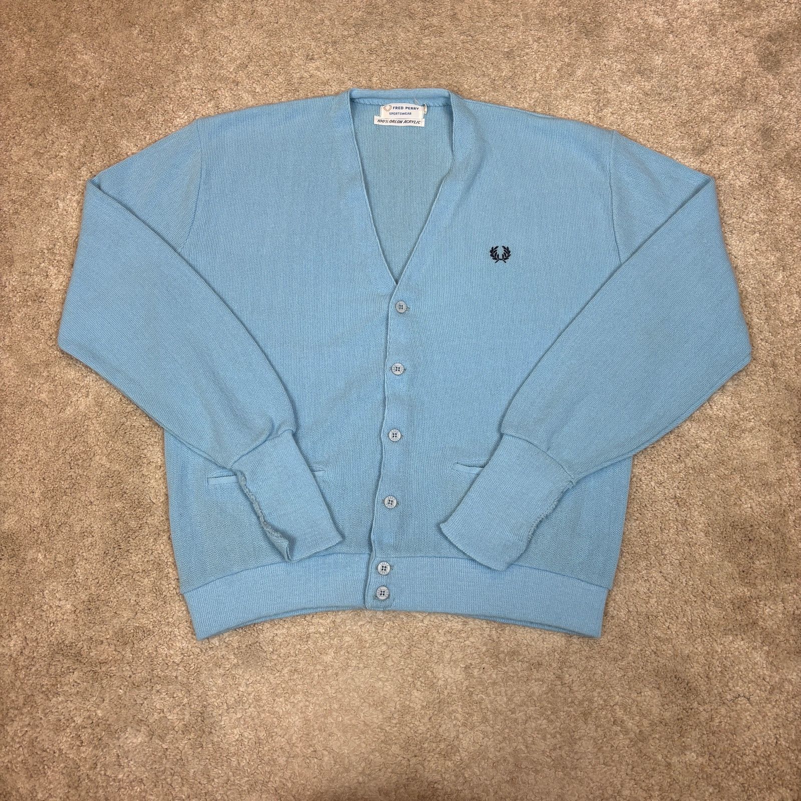 Fred Perry Vintage 60s Fred Perry Cardigan Sweater Men's XL Old Money Size US XL / EU 56 / 4 - 2 Thumbnail