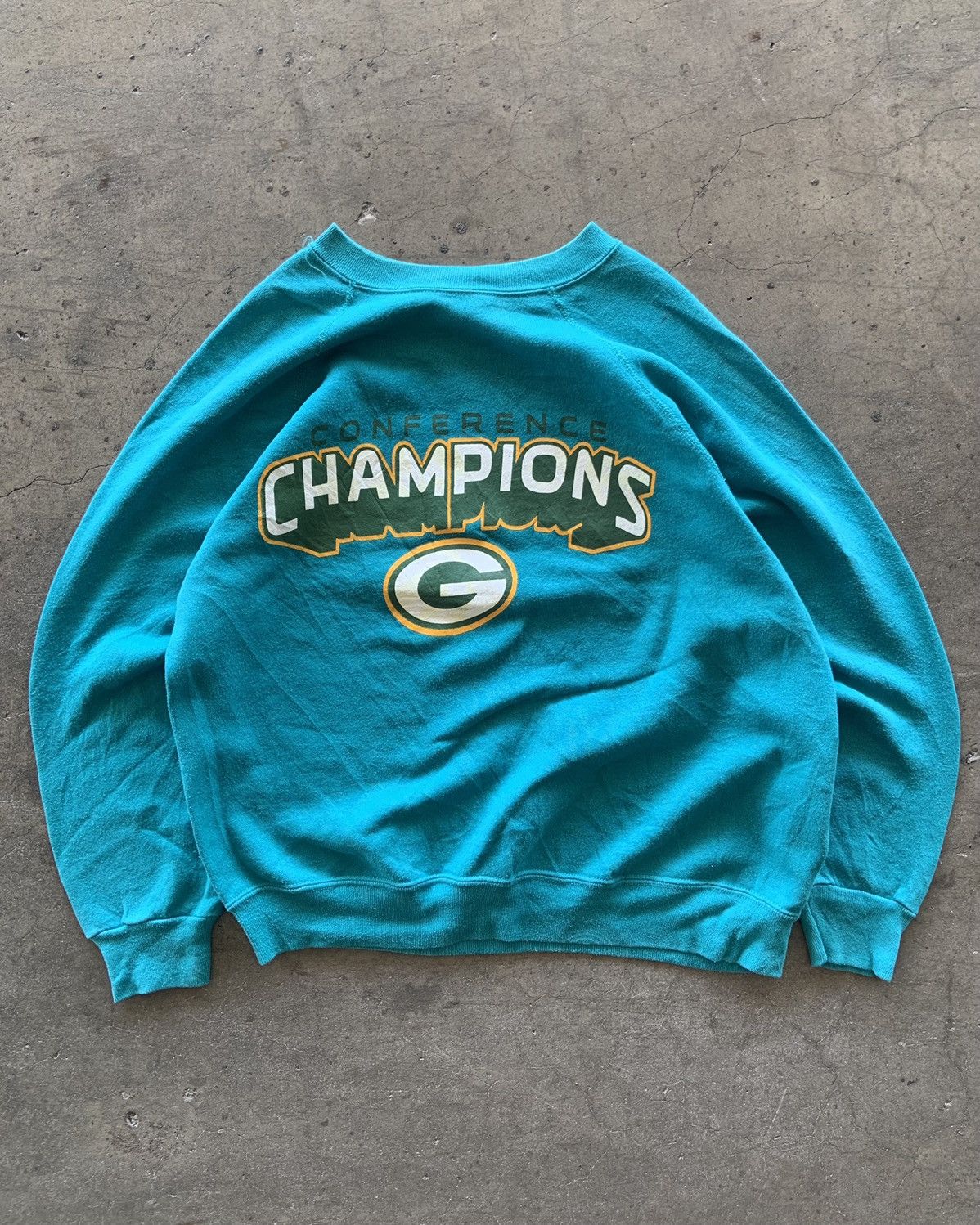 Japanese Brand × Vintage 80s Green Packers Players Club Crewneck Size US L / EU 52-54 / 3 - 1 Thumbnail