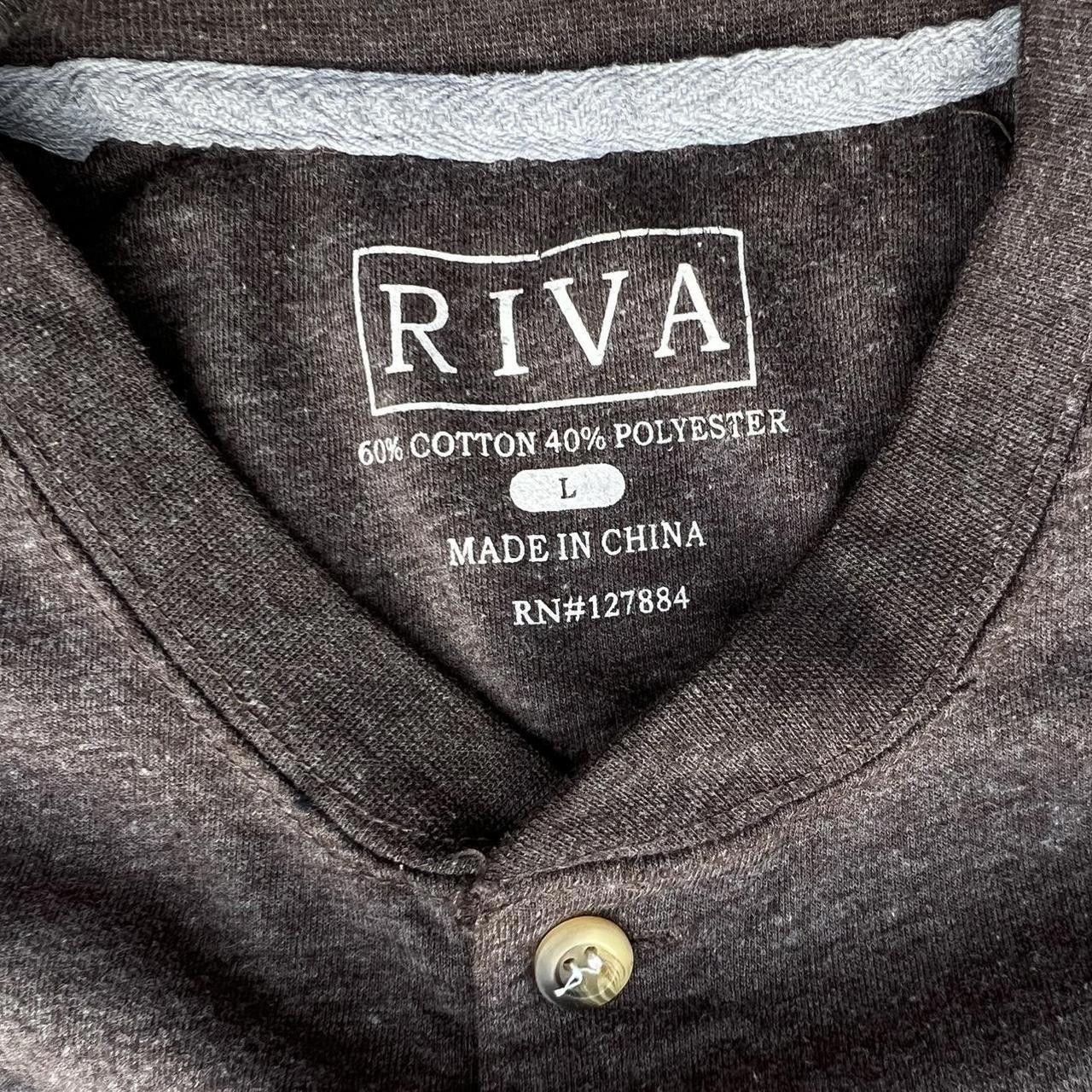 Other Y2K Brown Heather Henley Size US L / EU 52-54 / 3 - 3 Thumbnail