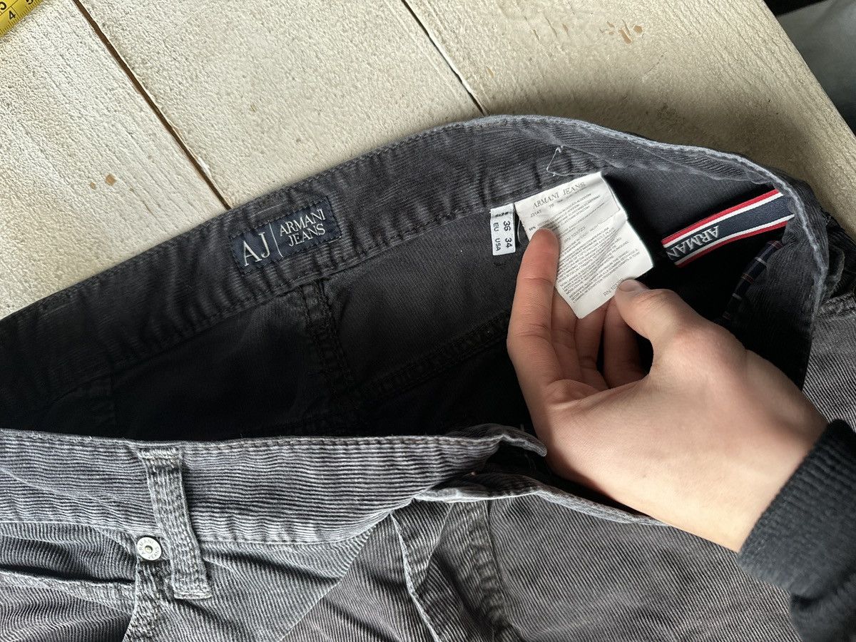 Giorgio Armani VNTG🚨90s Armani Jeans CORDUROY FADED BLACK Mens Pants Size US 32 / EU 48 - 6 Thumbnail