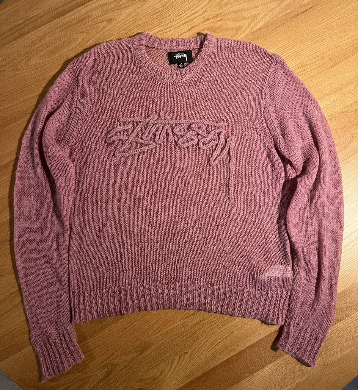 Stussy Knit Sweater Pink | Grailed
