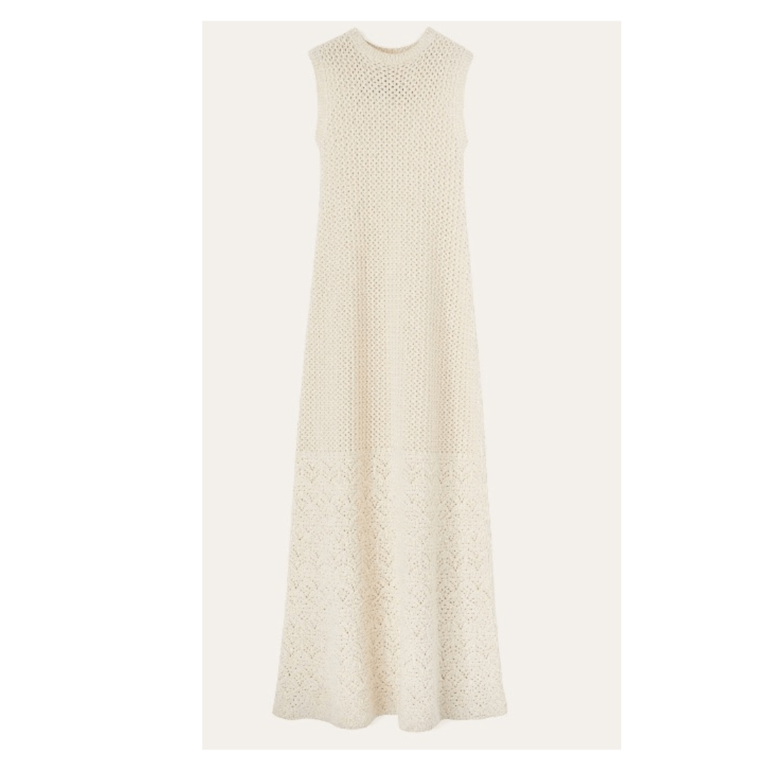 Loro Piana o1srvl11e1224 Engadin Dress in Cream Size M / US 6-8 / IT 42-44 - 1 Thumbnail
