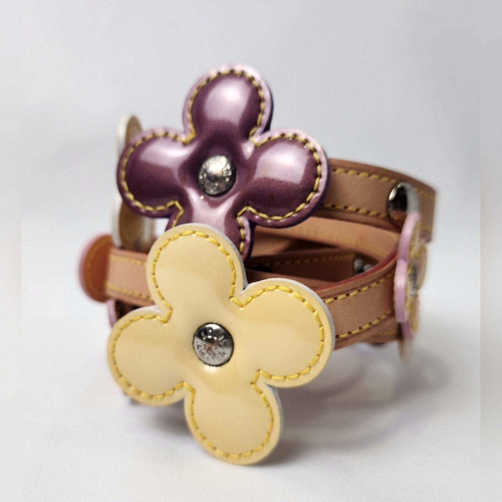 Louis Vuitton Authentic Louis Vuitton Vernis Fleur Double Wrap Bracelet Size ONE SIZE - 2 Thumbnail