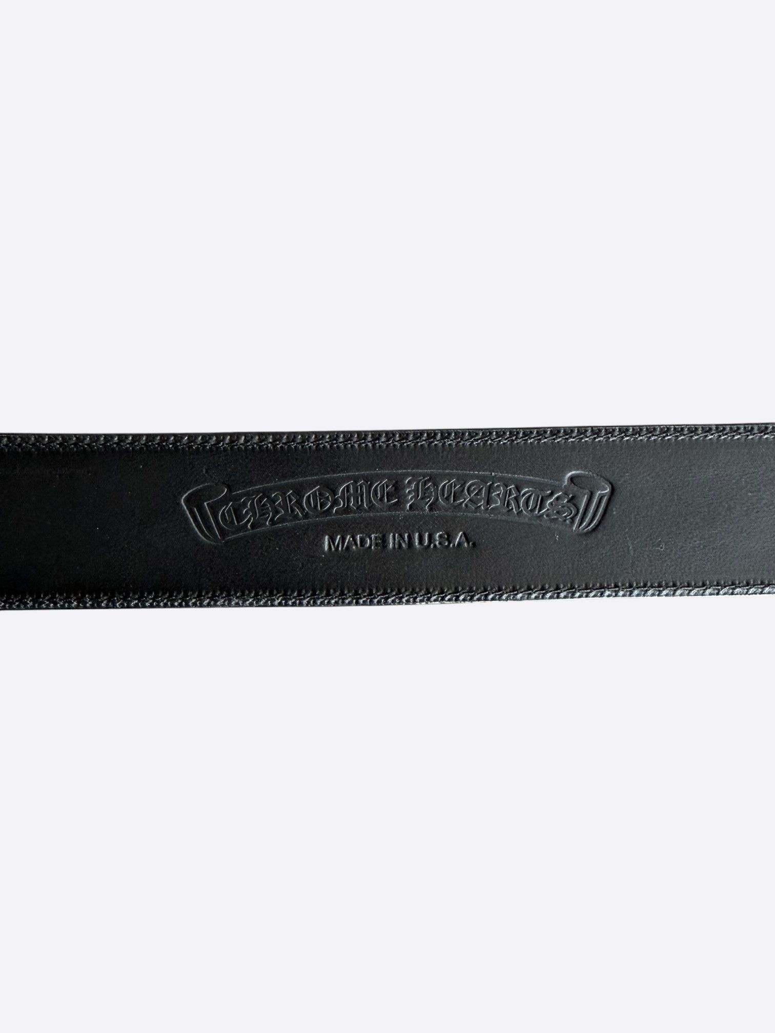 Chrome Hearts Chrome Hearts Black Leather Belt Size 32 - 3 Thumbnail