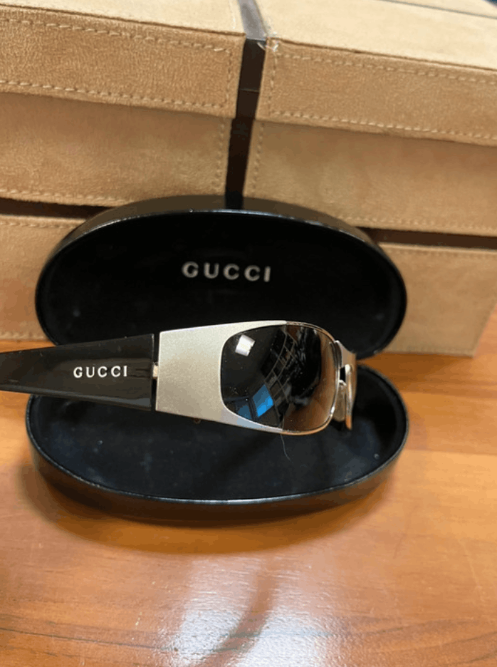 Gucci GUCCI Sunglasses GG2377 Wrap Shield Metal Mask Tom Ford Size ONE SIZE - 1 Thumbnail