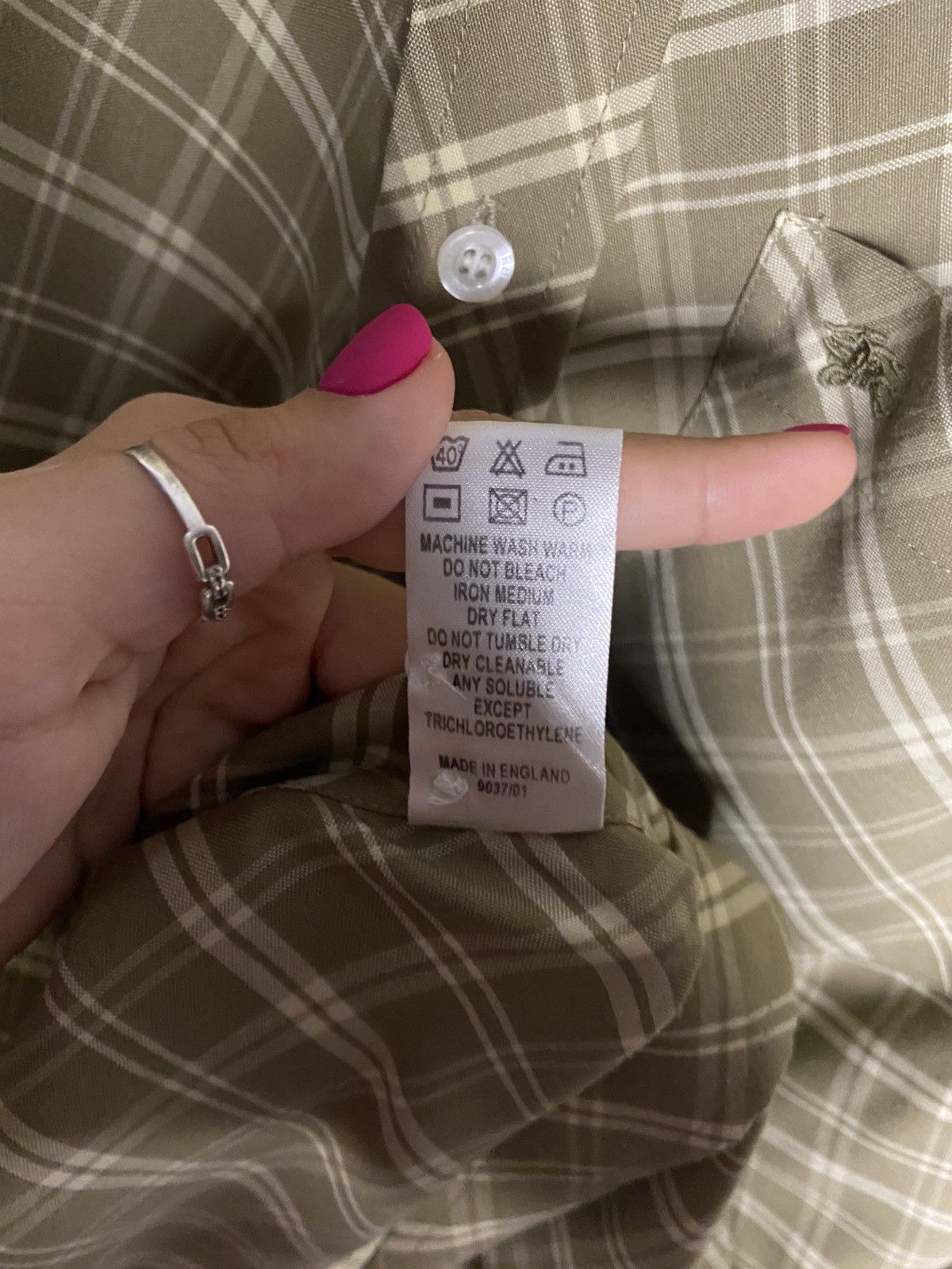 Burberry Mens Burberry Luxury Vintage Rare Striped Shirts Button Up Size US S / EU 44-46 / 1 - 8 Thumbnail