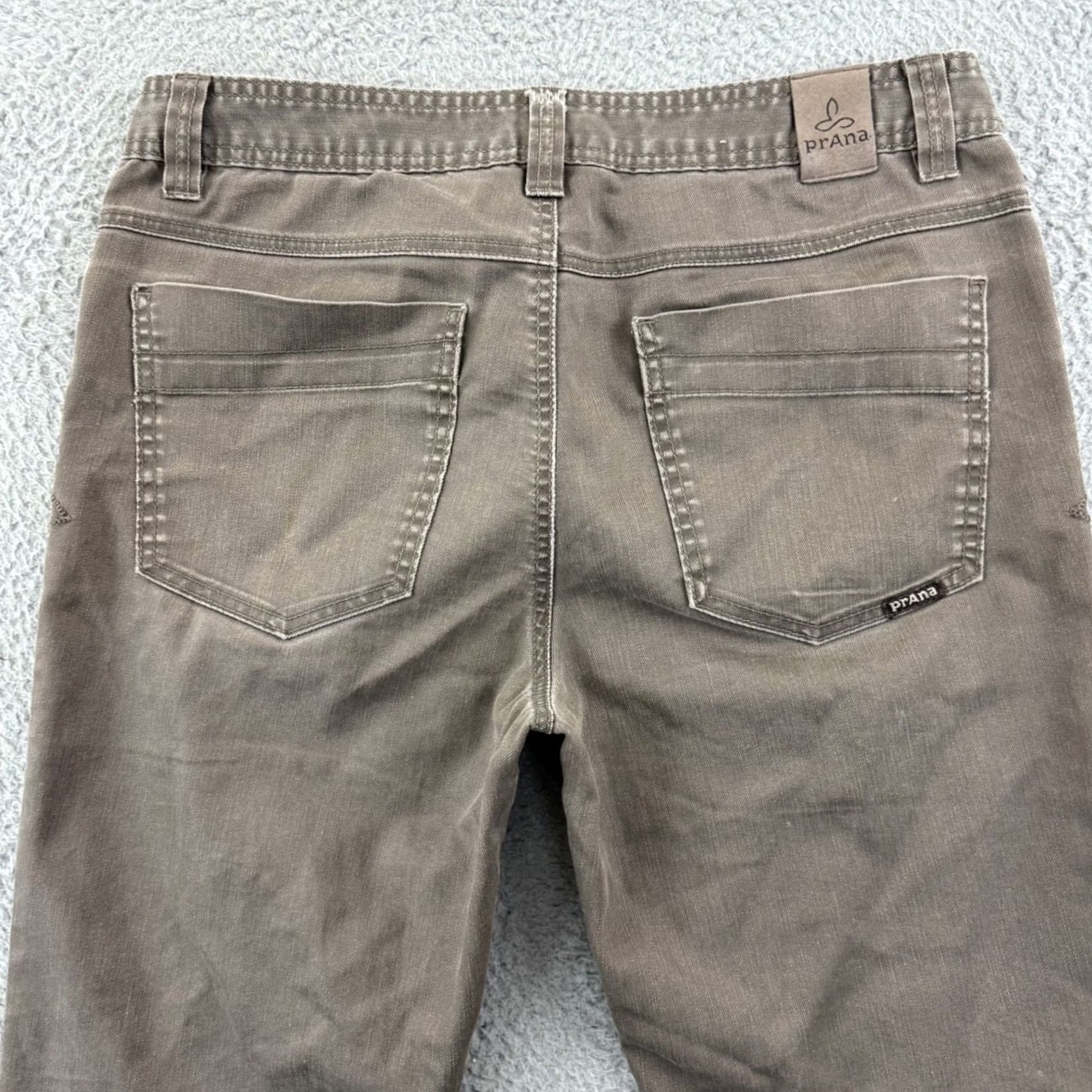Prana prAna Jeans Mens 32x30 Brown Bridger Slim Fit Straight Stretch Hiking Outdoor Size US 32 / EU 48 - 7 Thumbnail