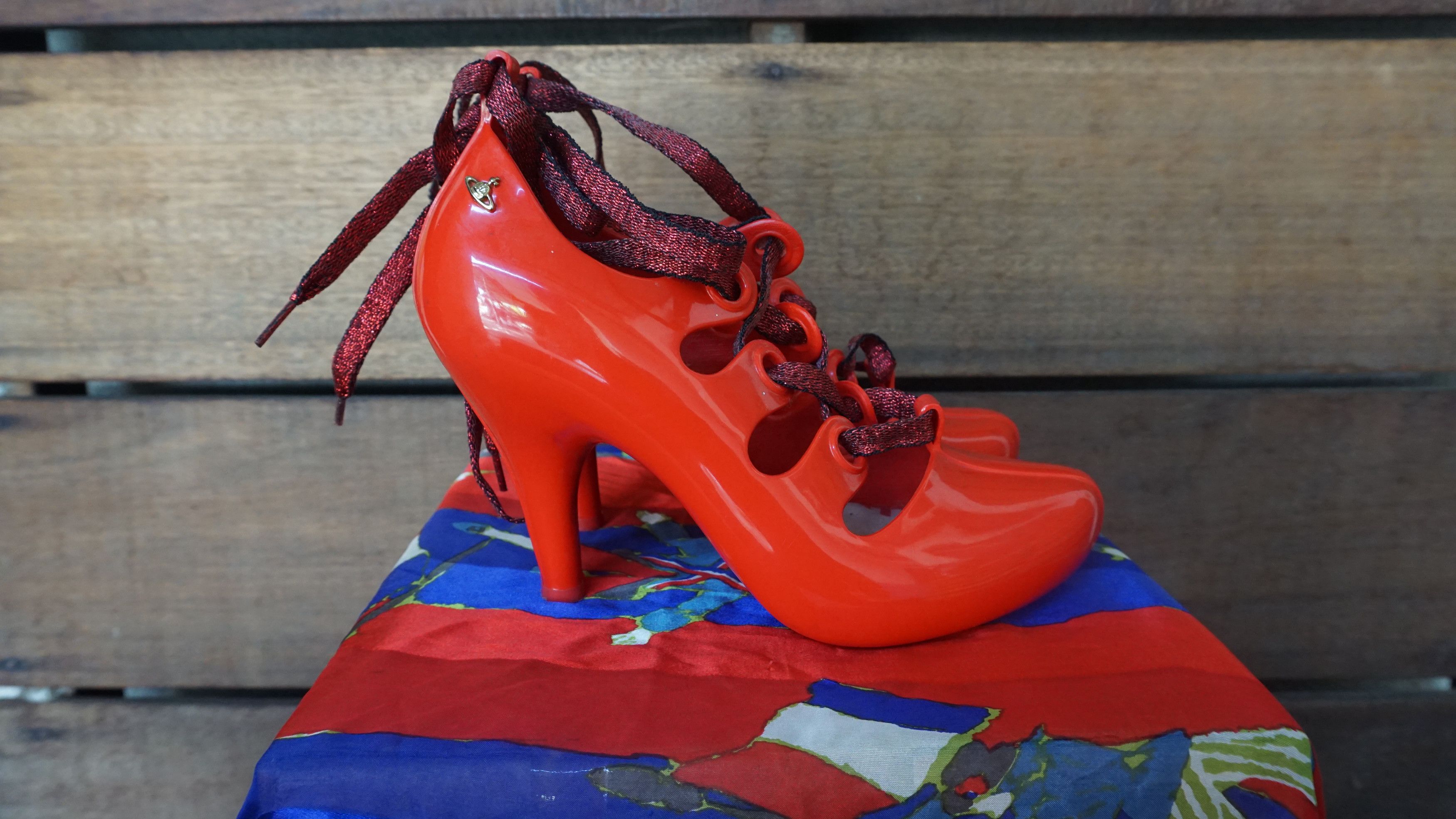 Vivienne Westwood Vivienne Westwood Anglomania Melissa red Lace Up Heels Size US 6 / IT 36 - 6 Thumbnail