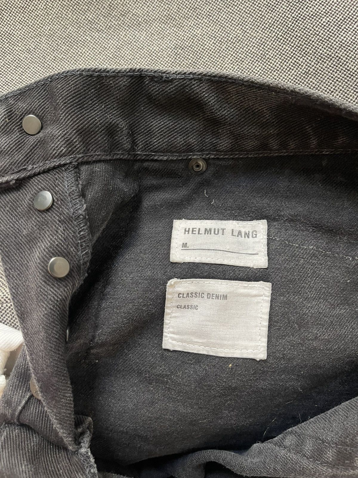 Helmut Lang Helmut Lang legendary inside out denim jeans black Size US 31 - 8 Thumbnail