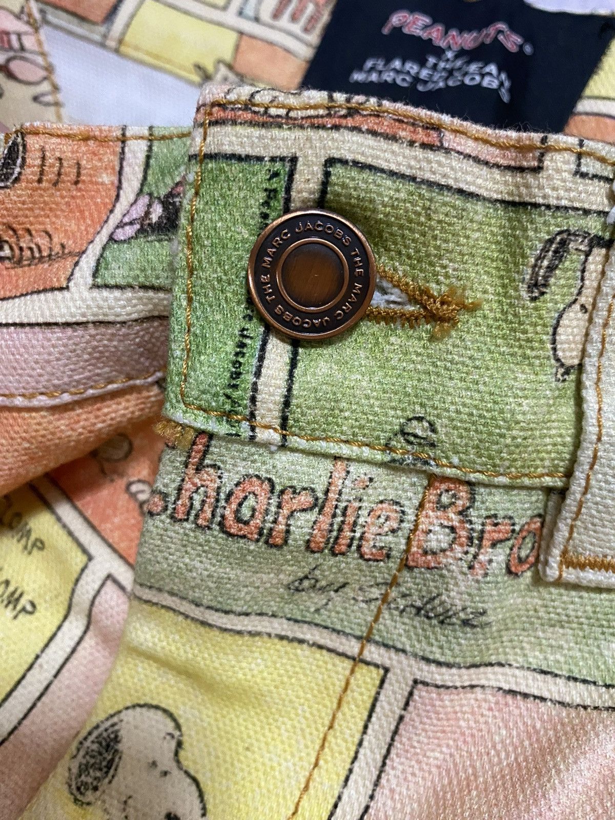 Marc Jacobs × Peanuts Marc Jacobs X Peanuts Flared Jeans Size 32" / US 10 / IT 46 - 6 Thumbnail
