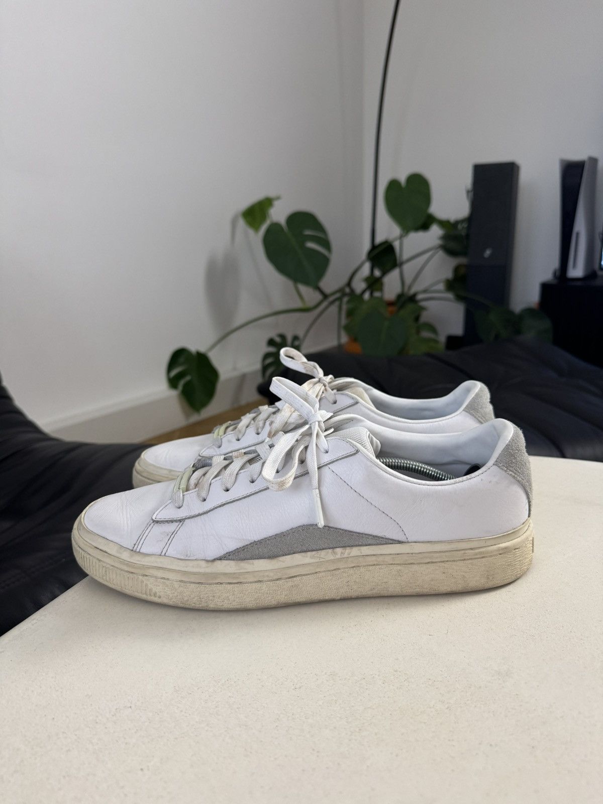 Han Kjobenhavn Puma casual low top sneaker in white collab