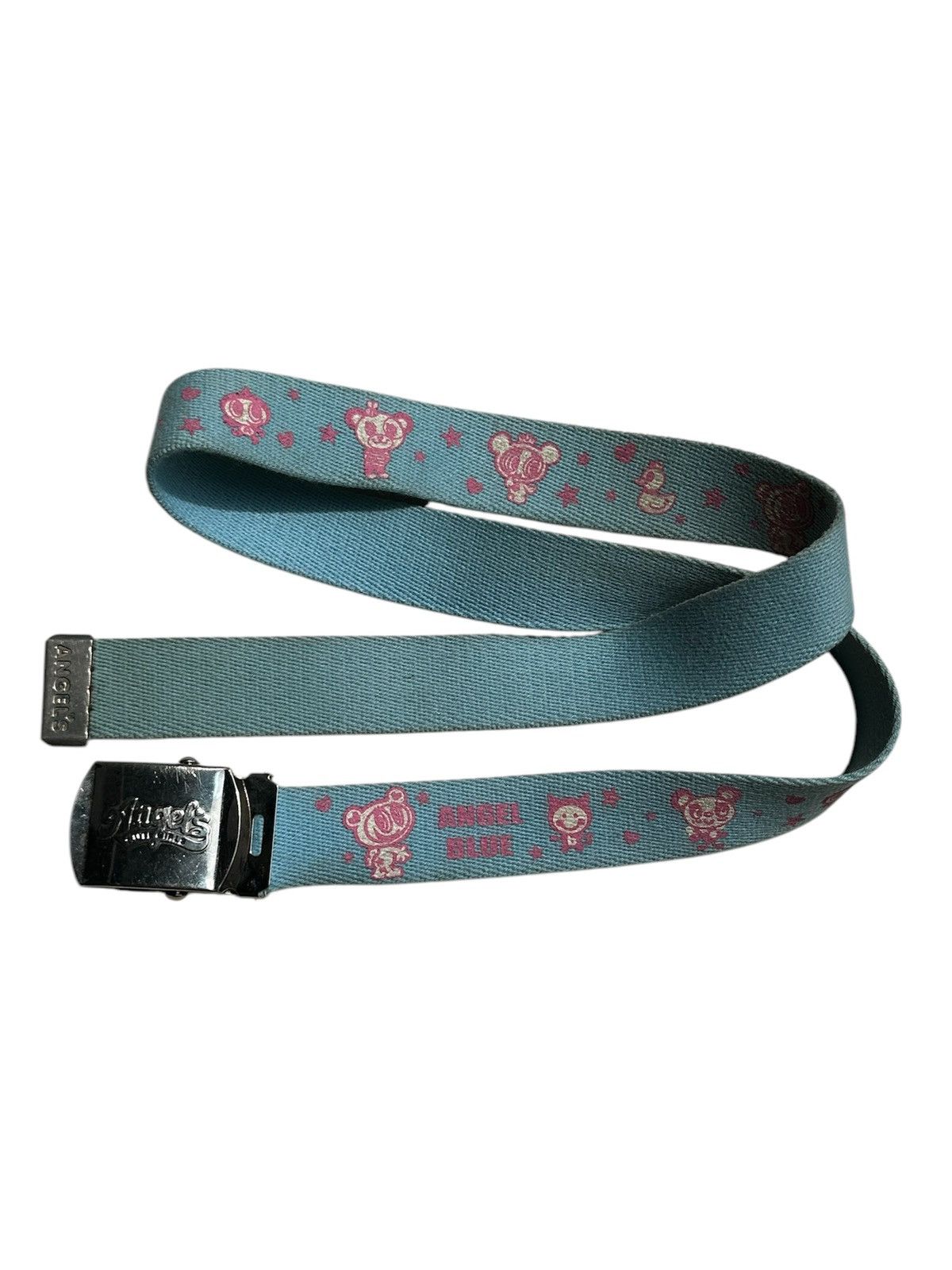 Angel Blue × Japanese Brand × Vintage Vintage Angle Blue Adjustable Belt Size 32 - 3 Thumbnail