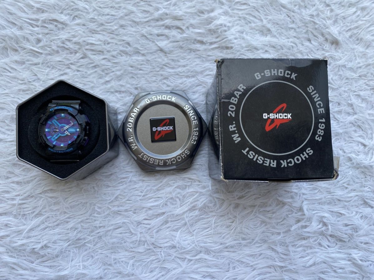 Casio Casio G-SHOCK GA-110HC-1A Black Blue Purple Watches Size ONE SIZE - 4 Thumbnail